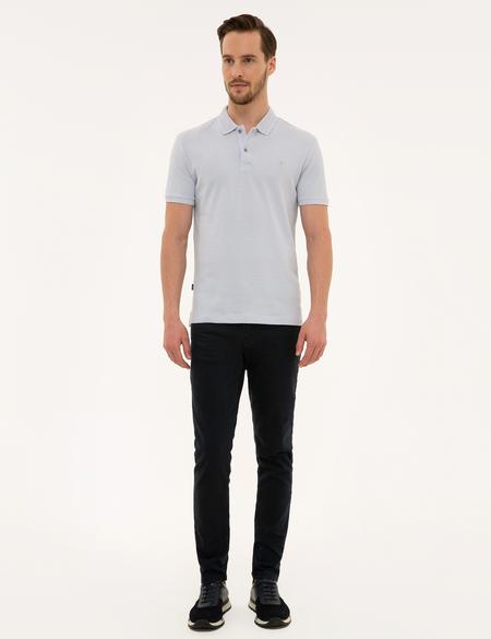 Gri Slim Fit Polo Yaka T-Shirt - 50210431059