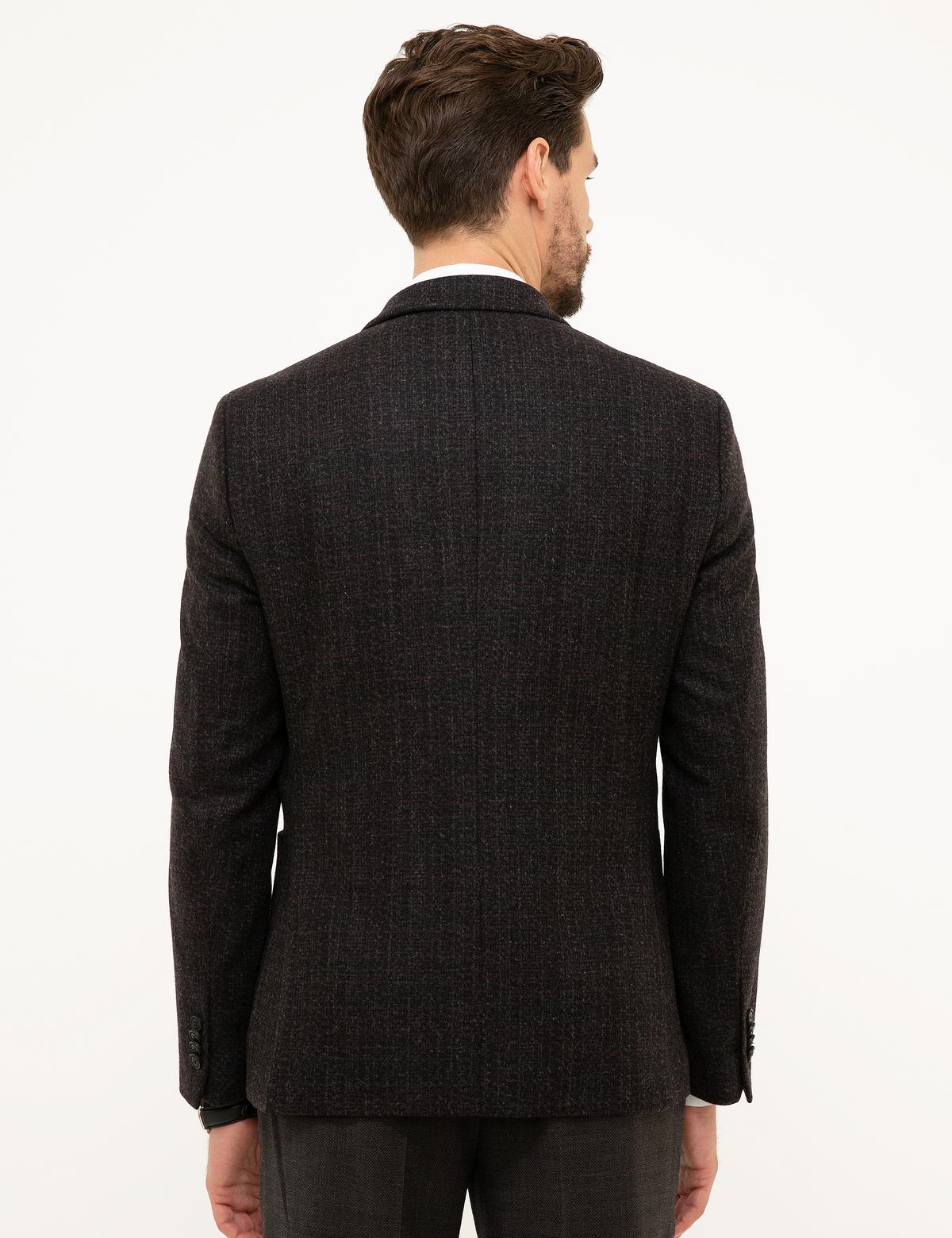 Bordo Slim Fit Ceket - 50211375032