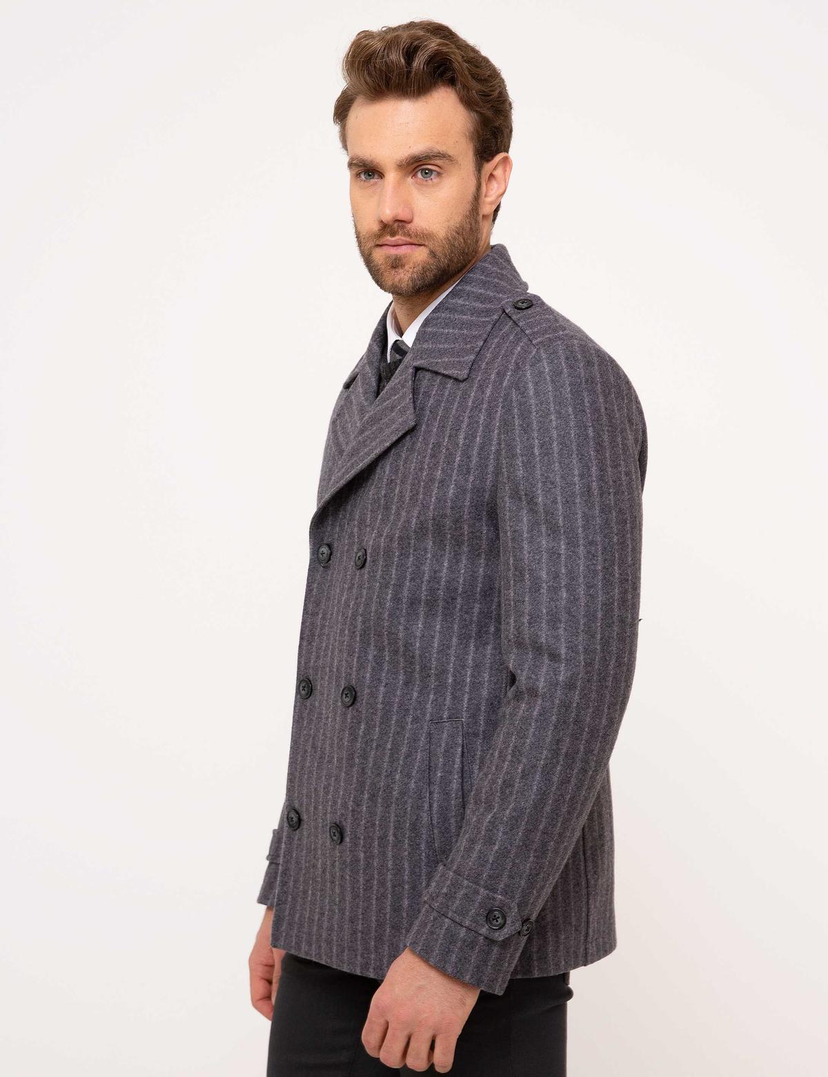 Gri Slim Fit Kaban - 50209904005