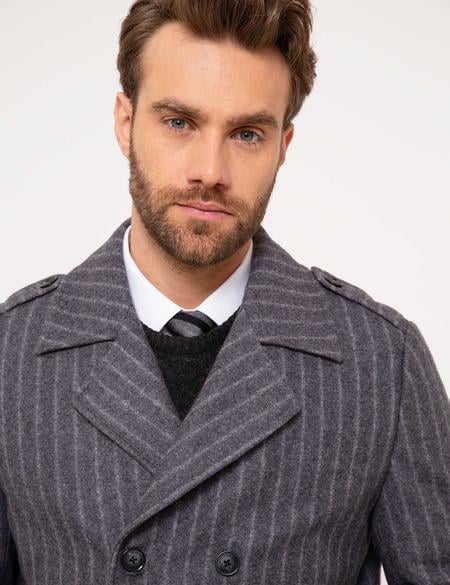 Gri Slim Fit Kaban - 50209904005