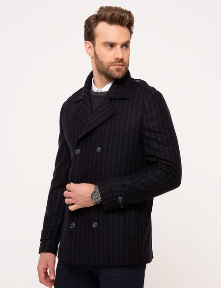 Lacivert Slim Fit Kaban - 50209904015