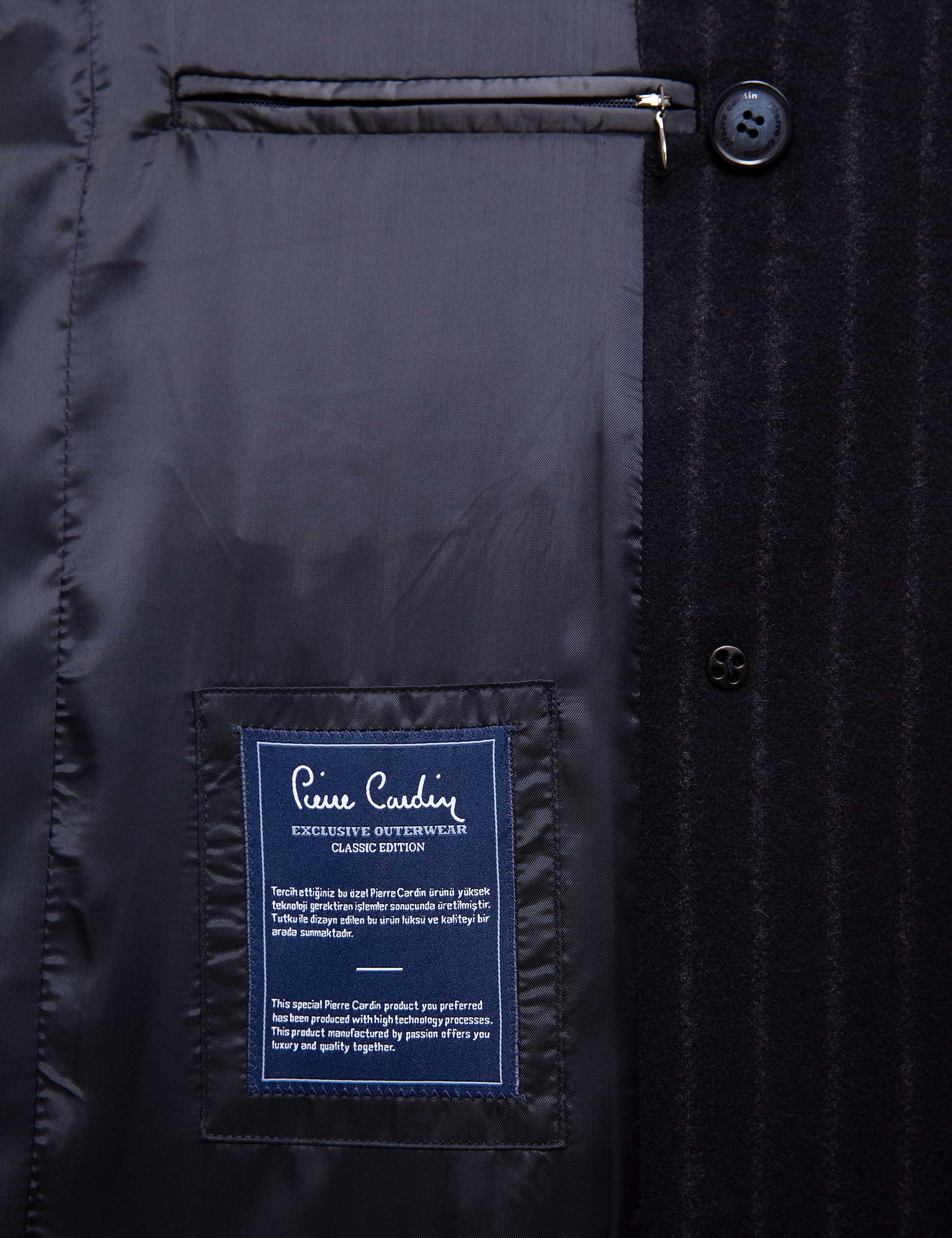 Lacivert Slim Fit Kaban