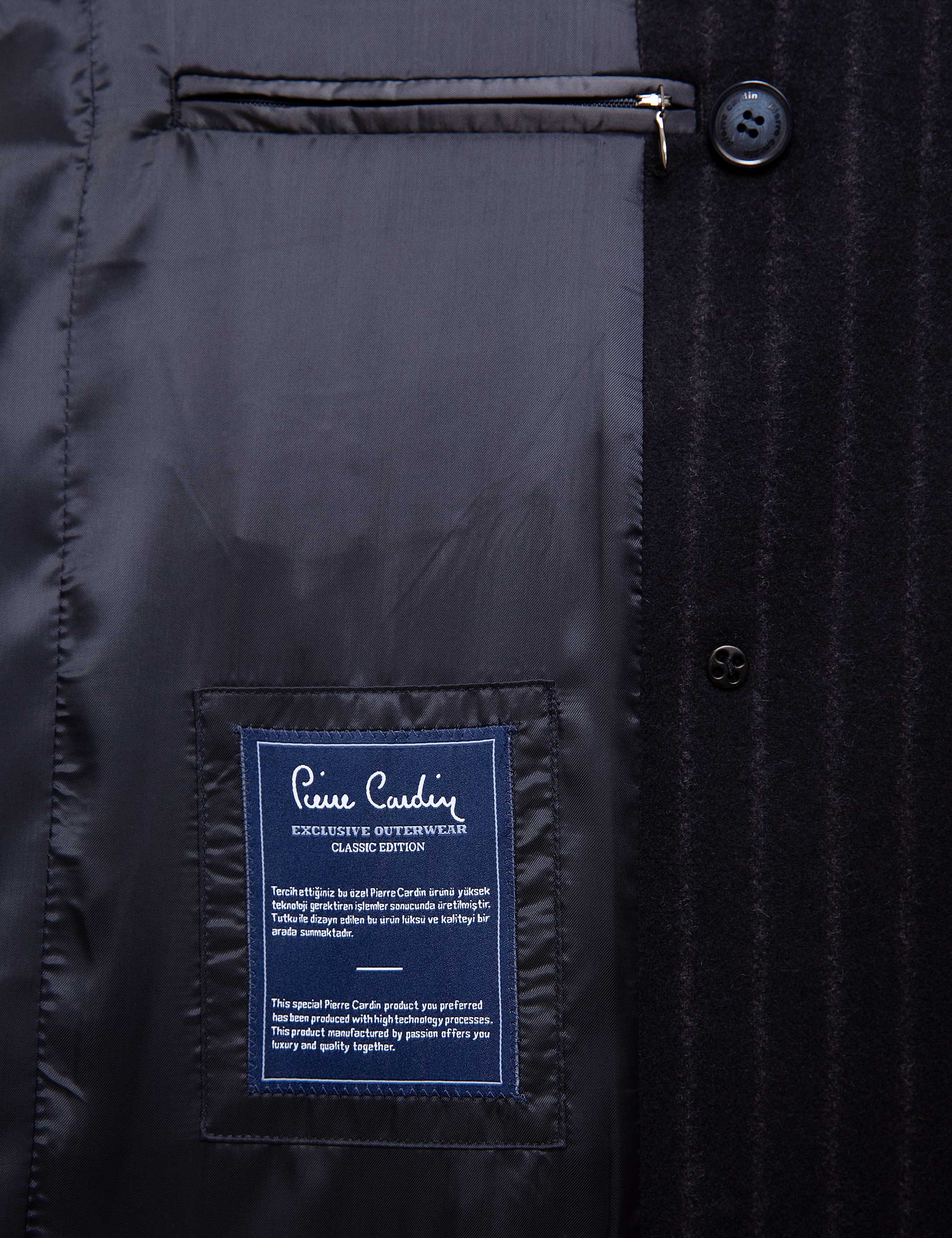 Lacivert Slim Fit Kaban - Image 6