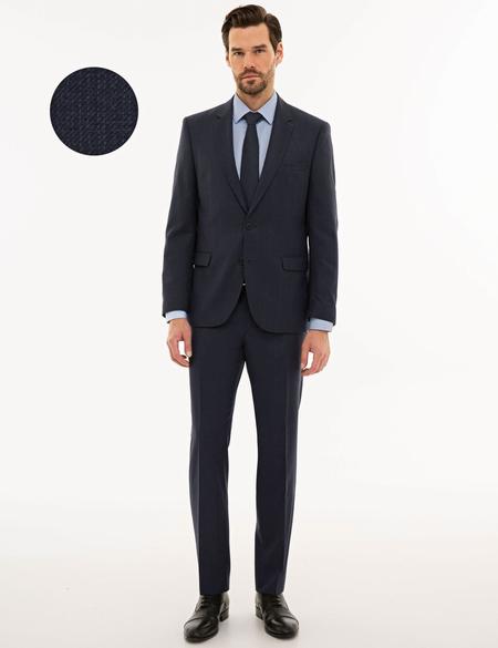 Koyu Mavi Slim Fit Takım Elbise - 50210245042