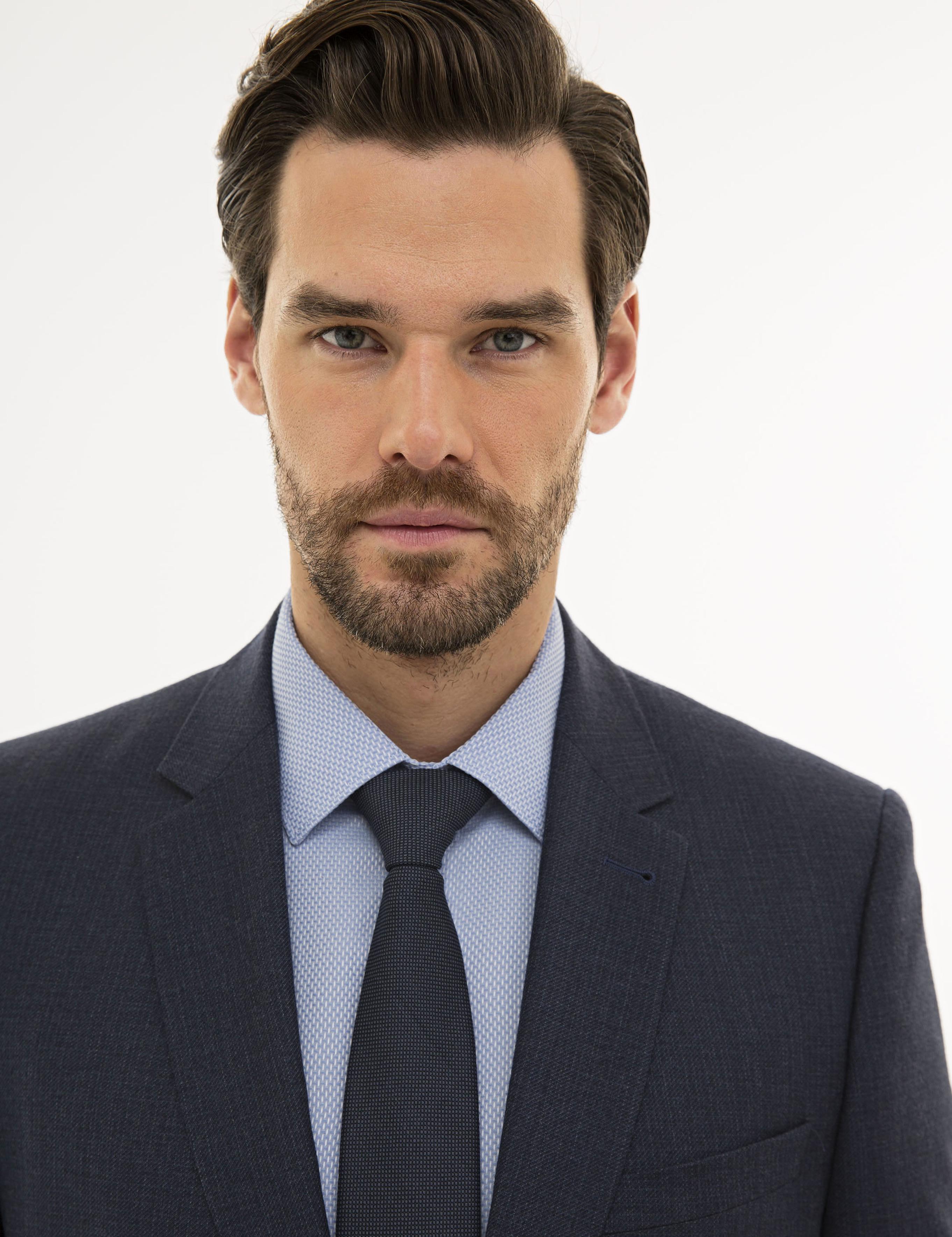 Koyu Mavi Slim Fit Takım Elbise