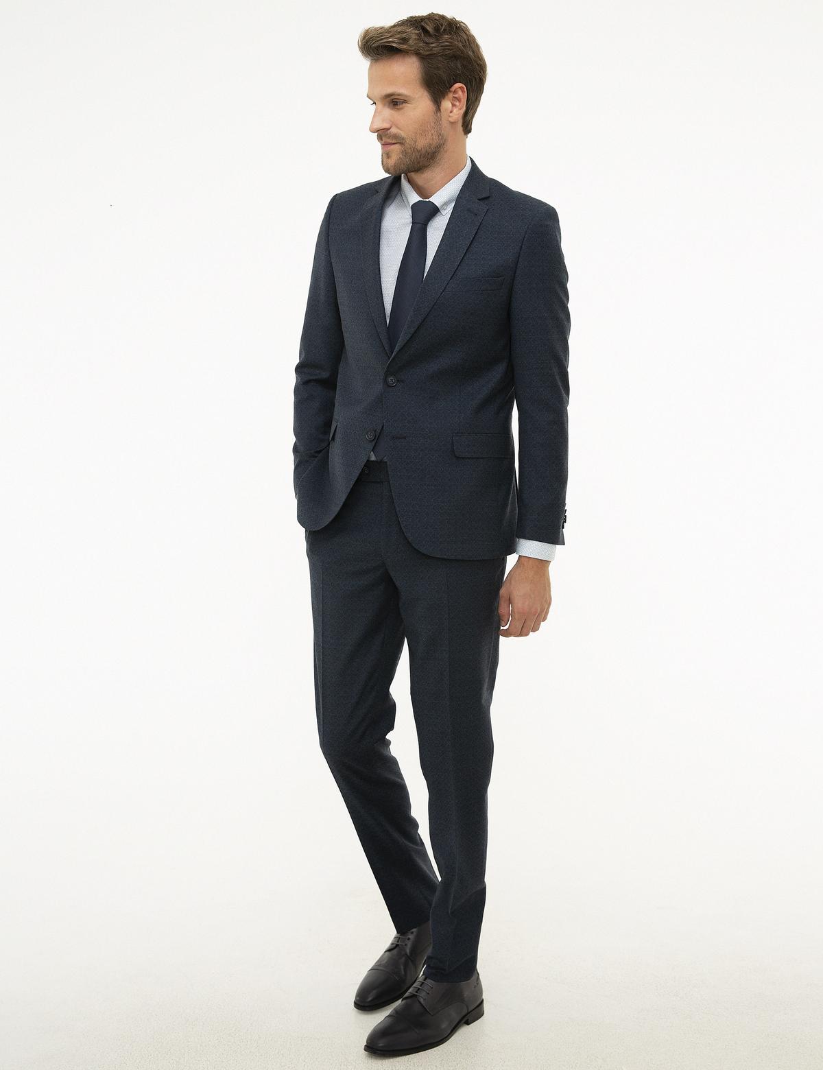 Lacivert Ex. Slim Fit Takım Elbise - 50210454044