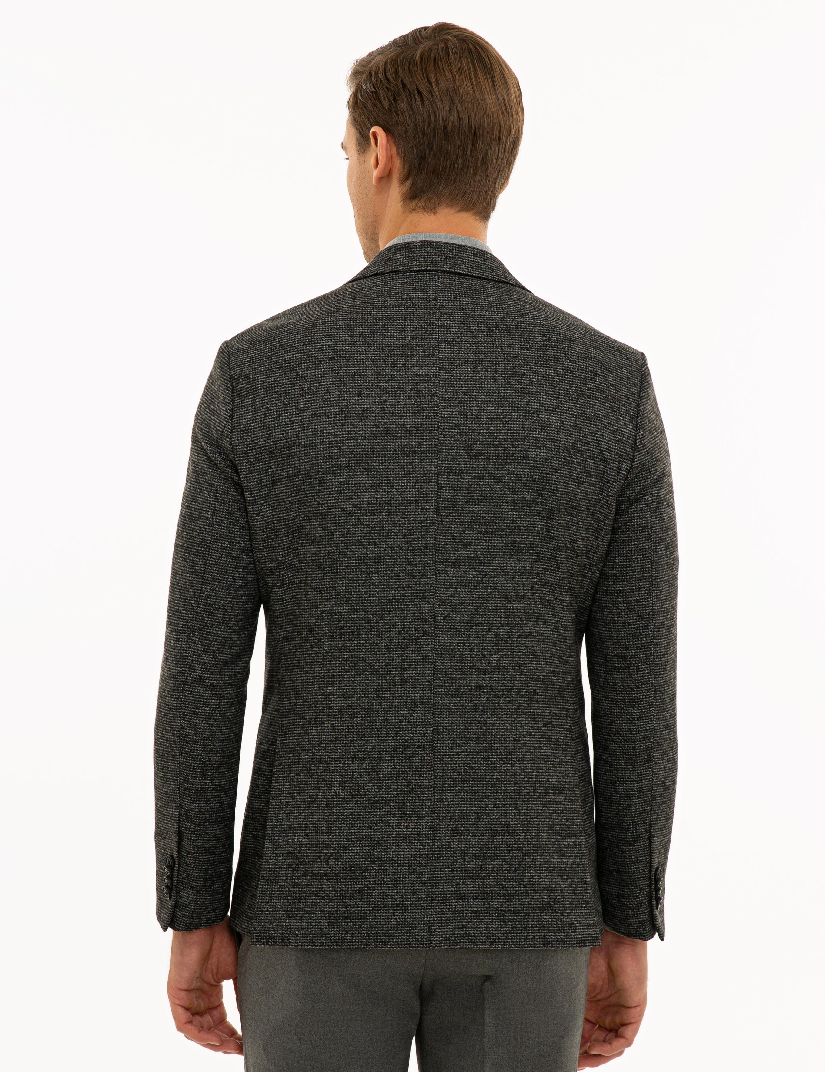 Füme Slim Fit Ceket