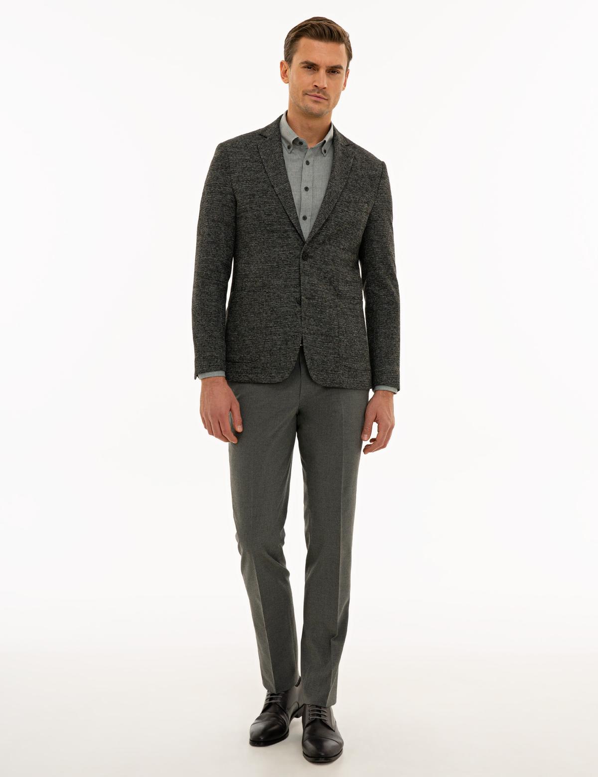 Füme Slim Fit Ceket - 50213699050