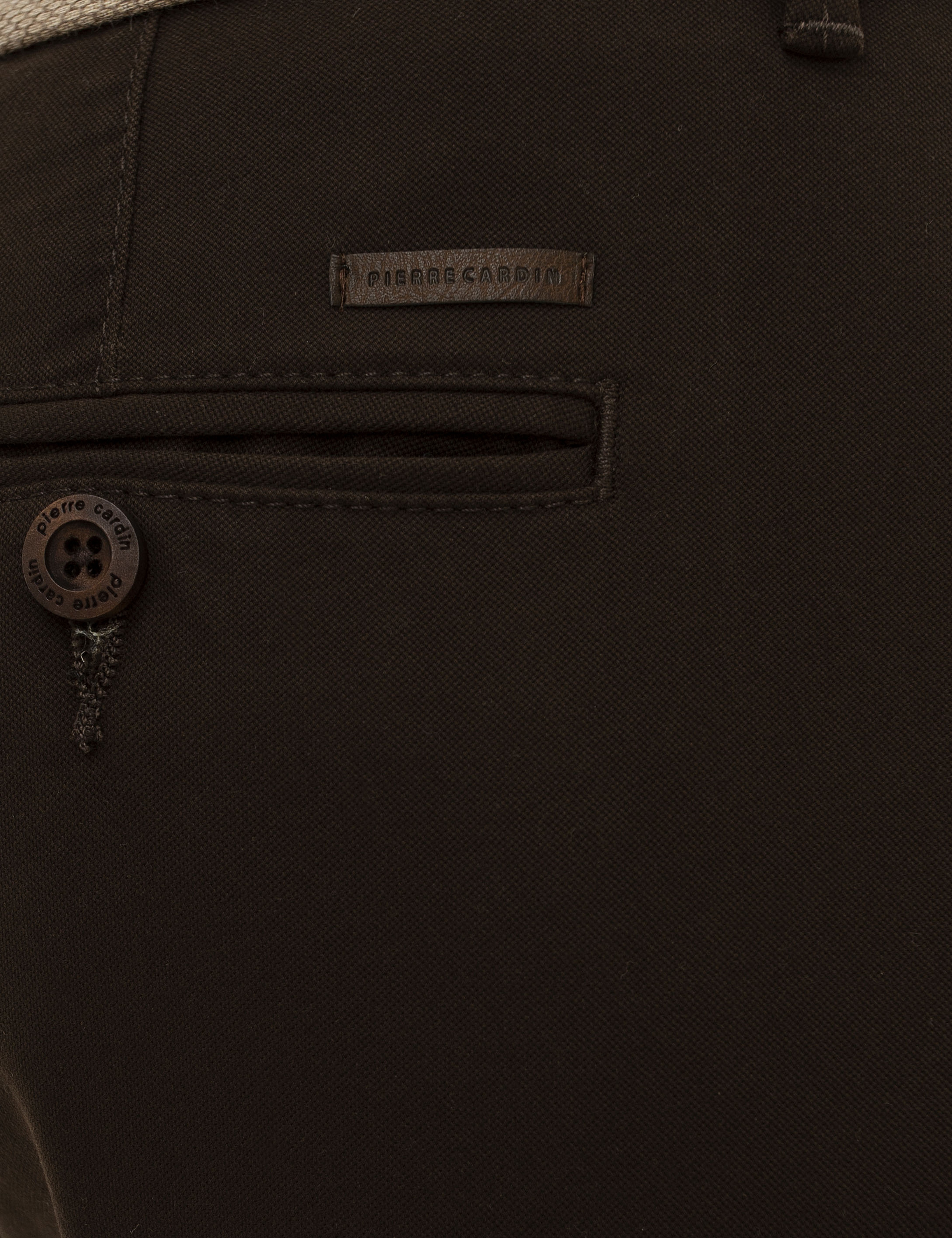 Kahverengi Slim Fit Kanvas Pantolon - Image 4
