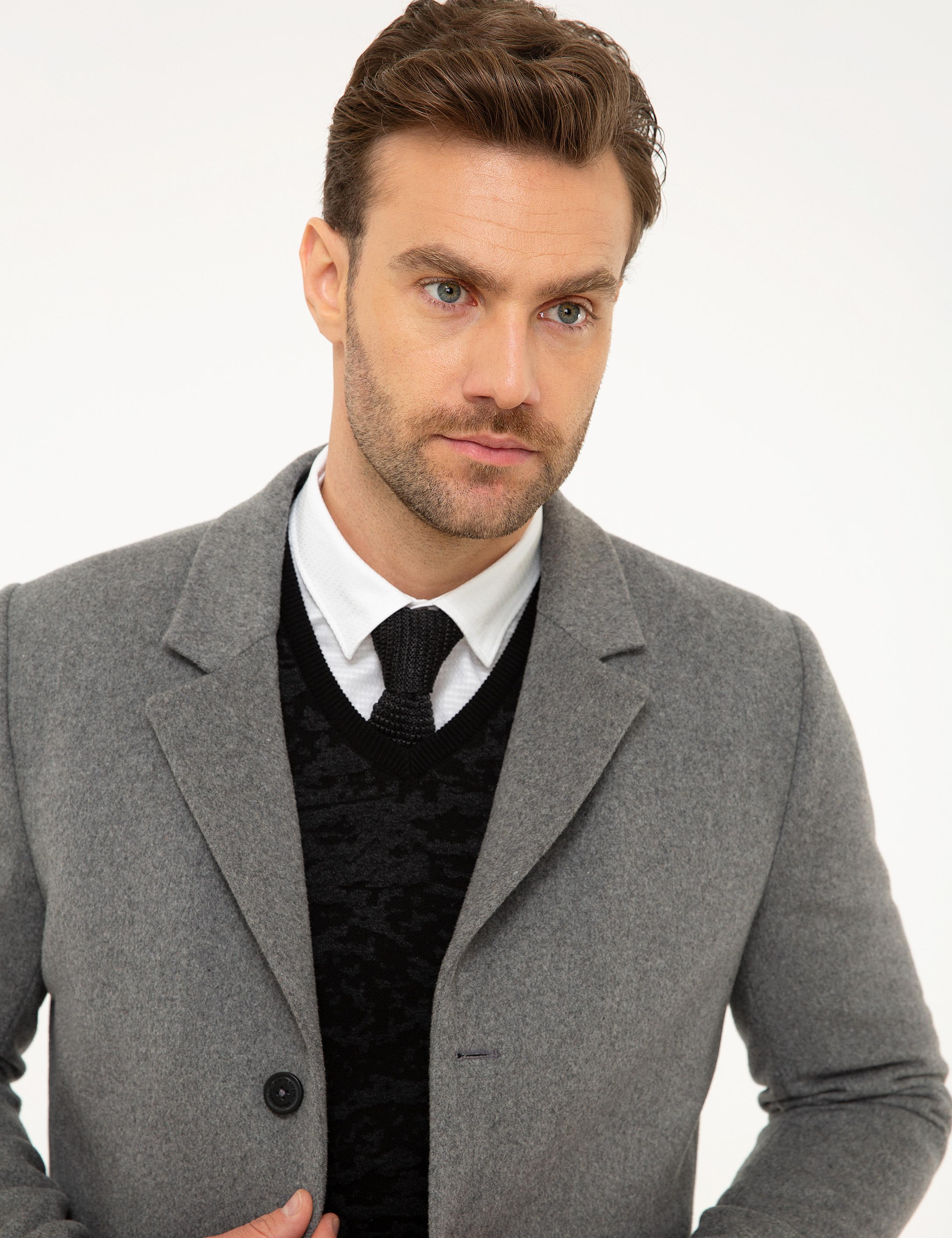 Gri Ex.Slim Fit Kaban