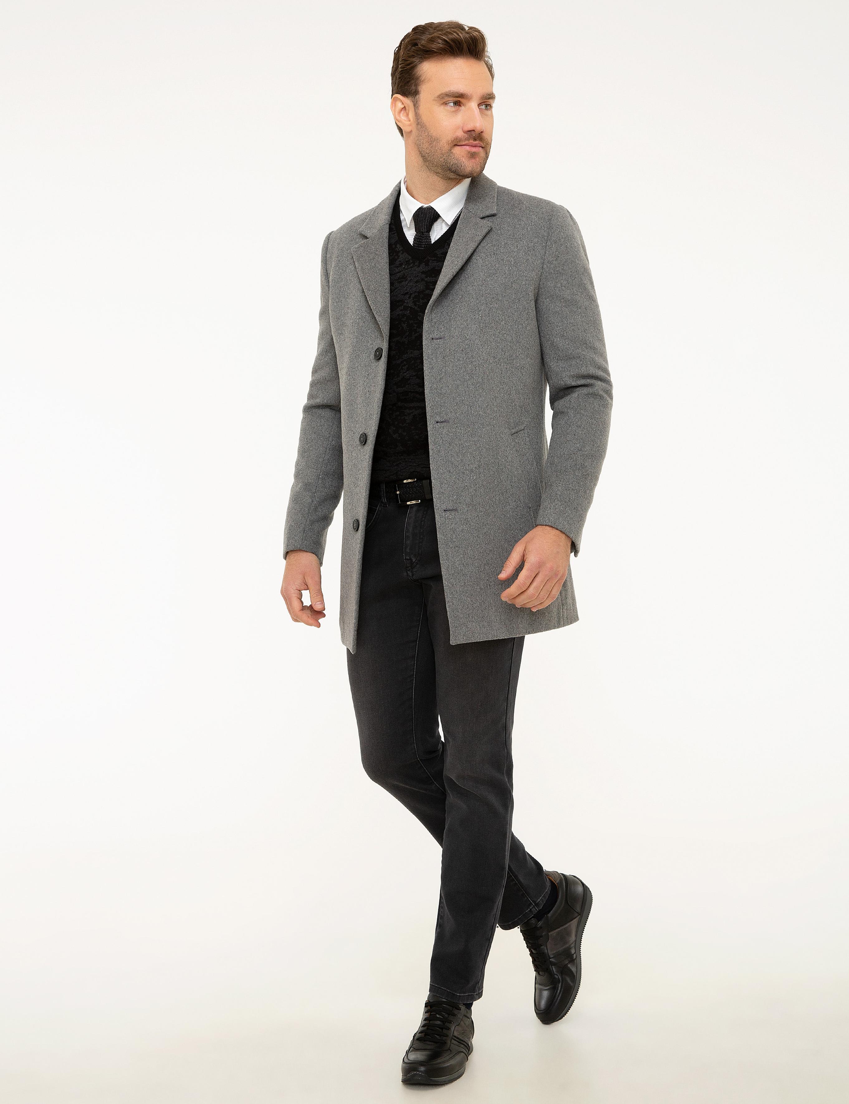 Gri Ex.Slim Fit Kaban