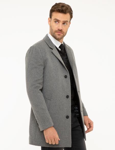 Gri Ex.Slim Fit Kaban - 50214946003