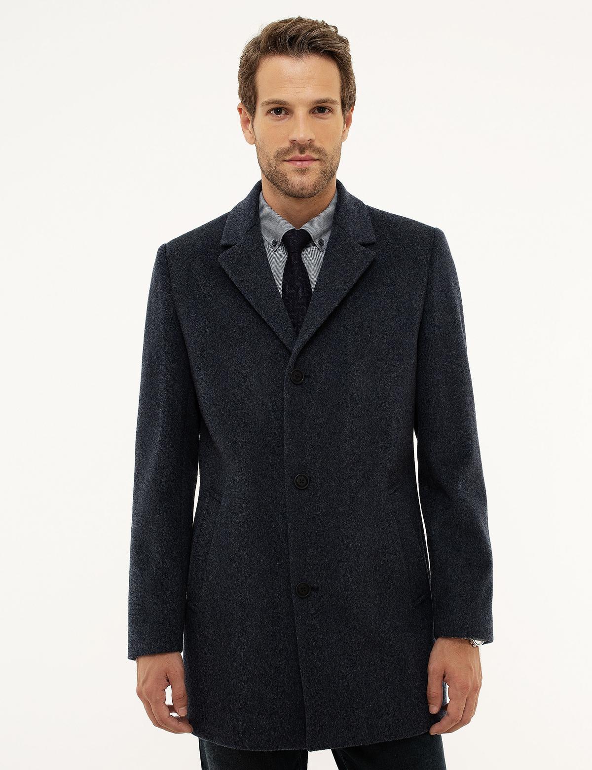 İndigo Ex.Slim Fit Kaban