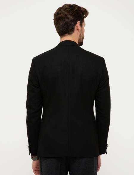 Siyah Slim Ceket - 50215244008