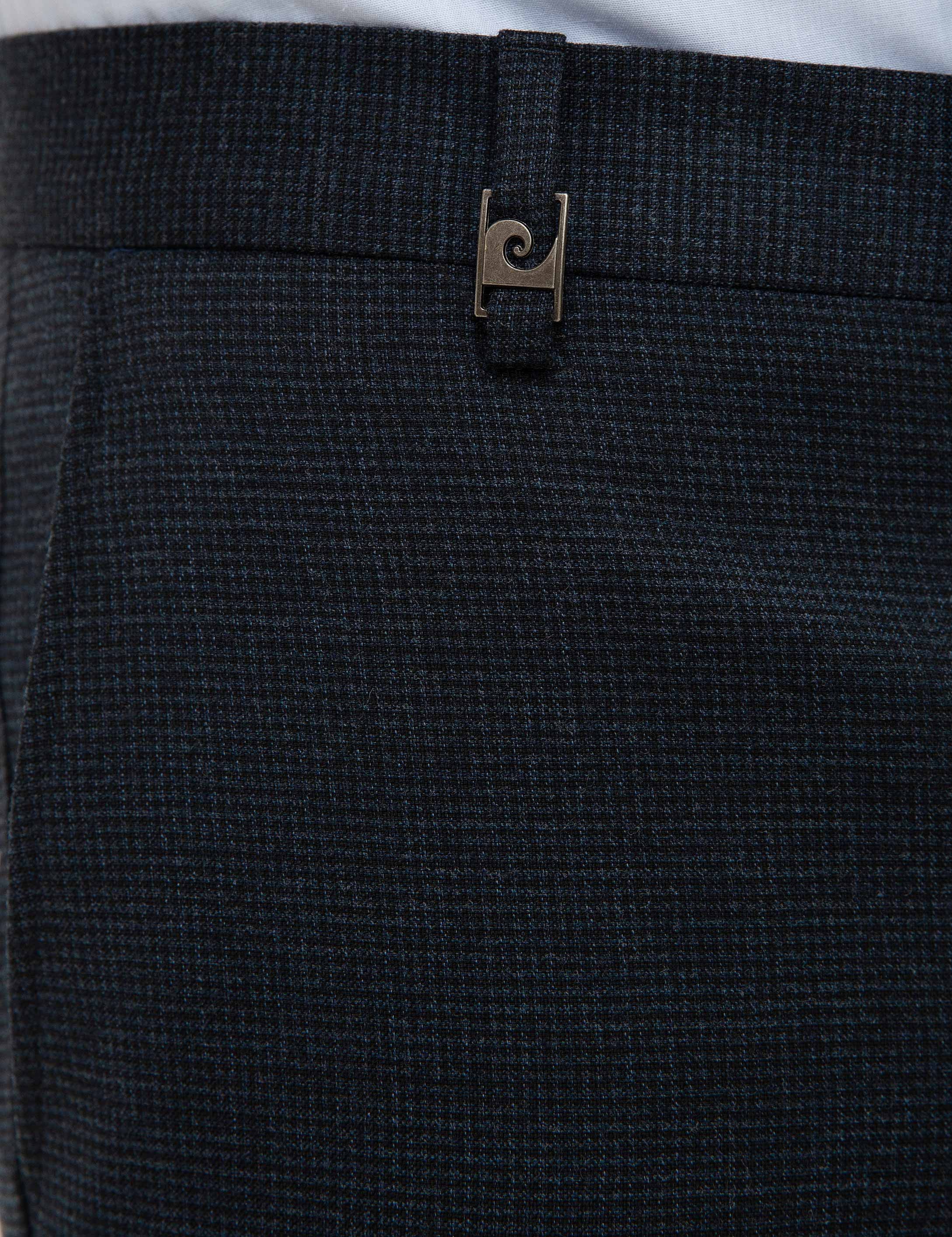 Lacivert Slim Fit Kumaş Pantolon - Image 4
