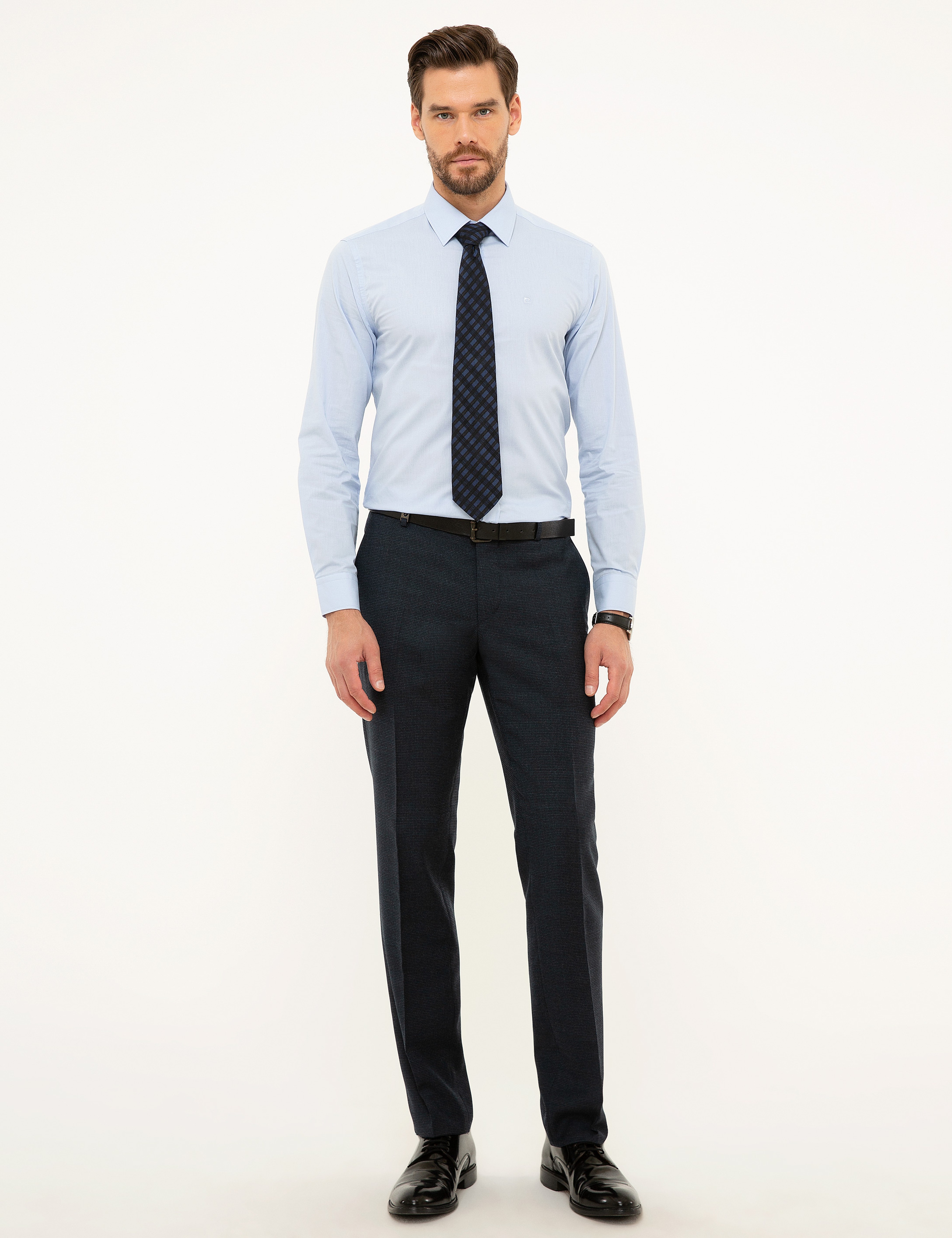 Lacivert Slim Fit Kumaş Pantolon