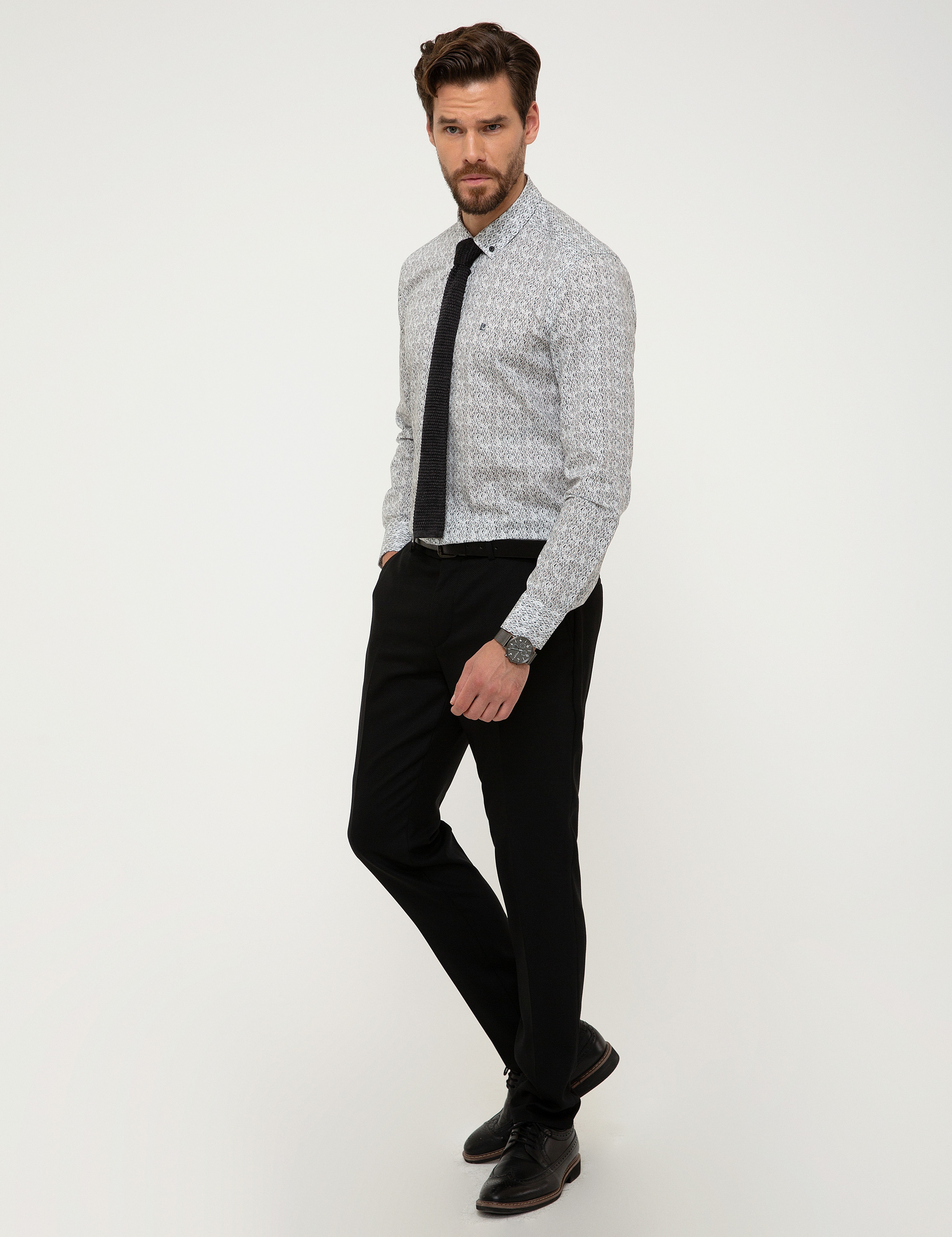 Siyah Slim Fit Pantolon - Image 2