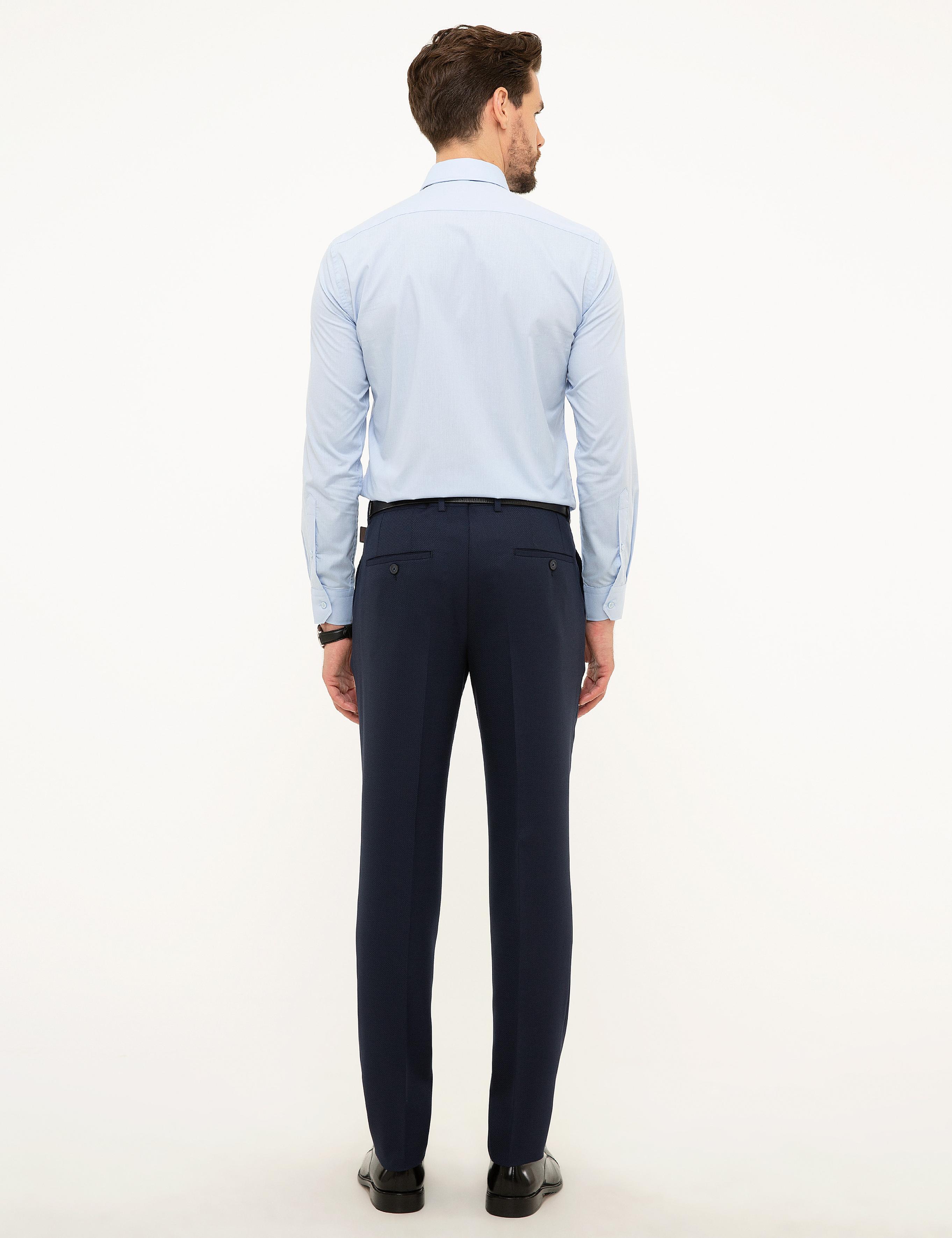 Lacivert Slim Fit Pantolon