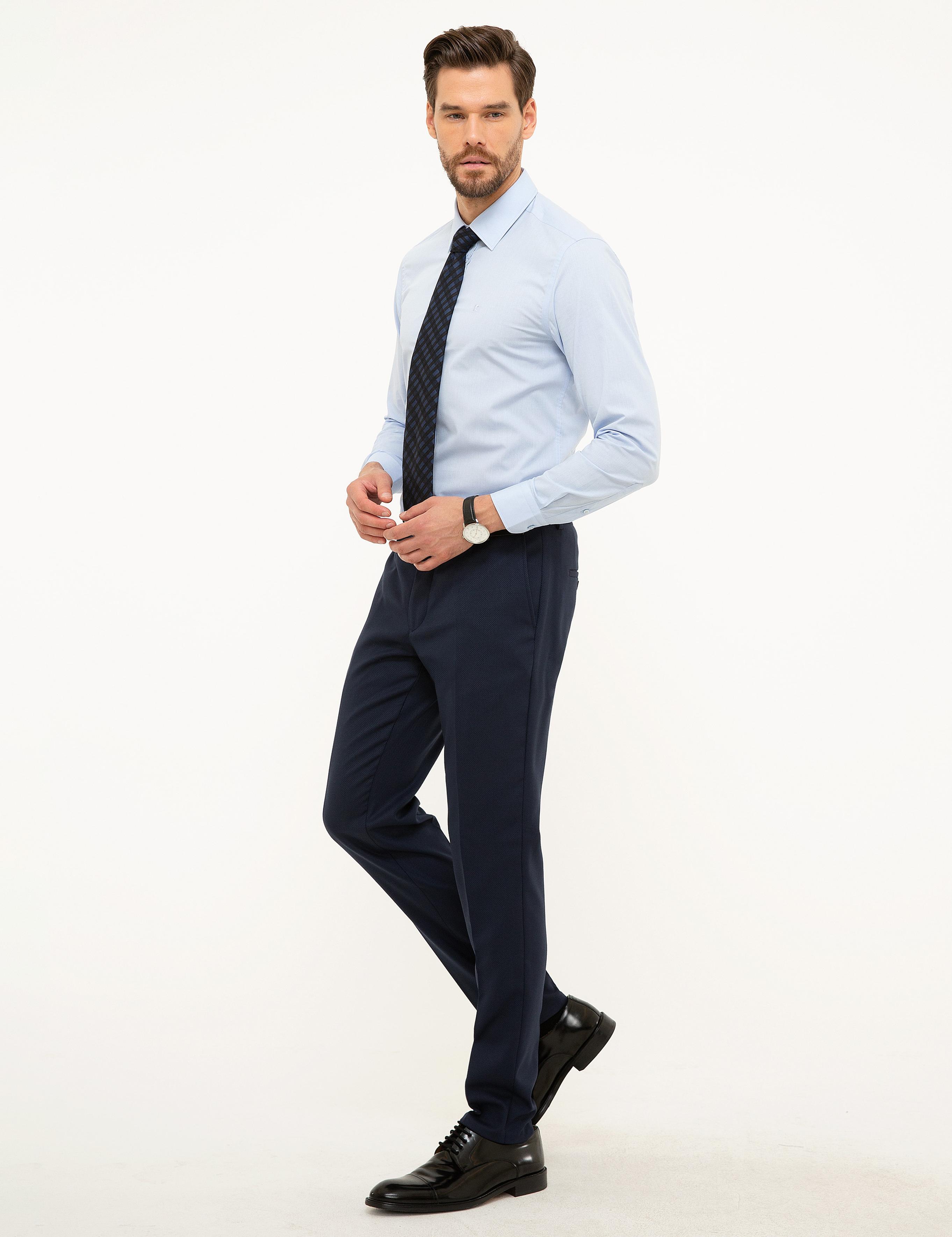 Lacivert Slim Fit Pantolon