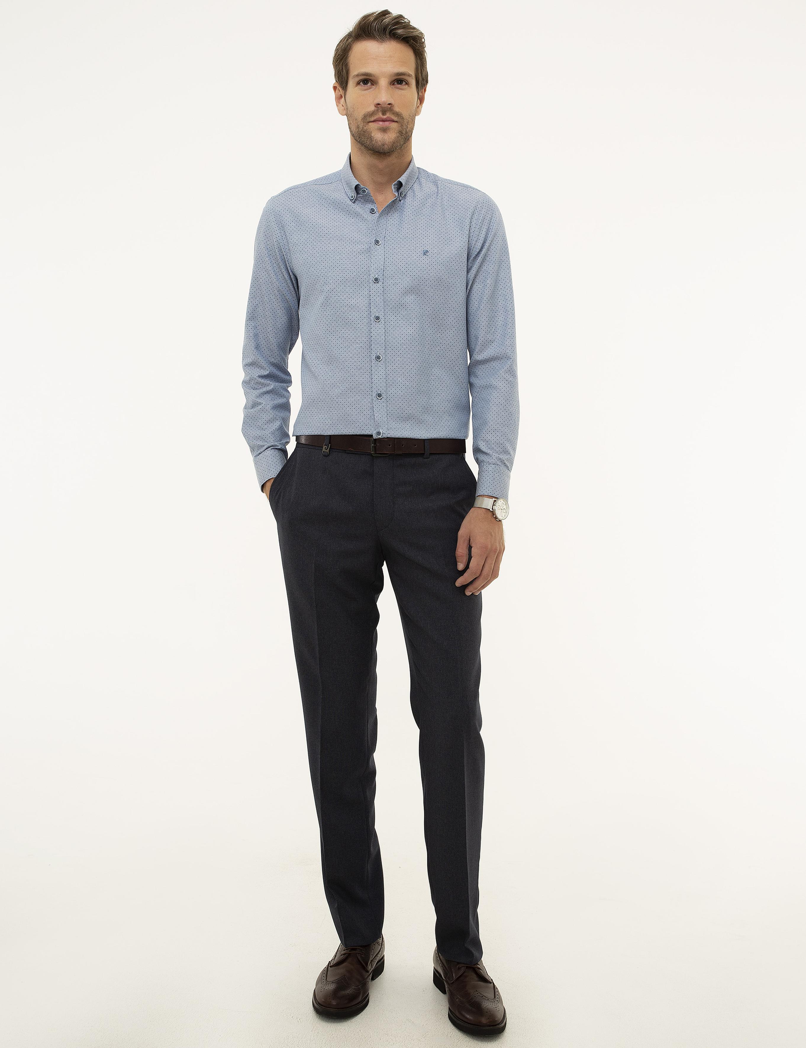 Lacivert Slim Fit Kumaş Pantolon