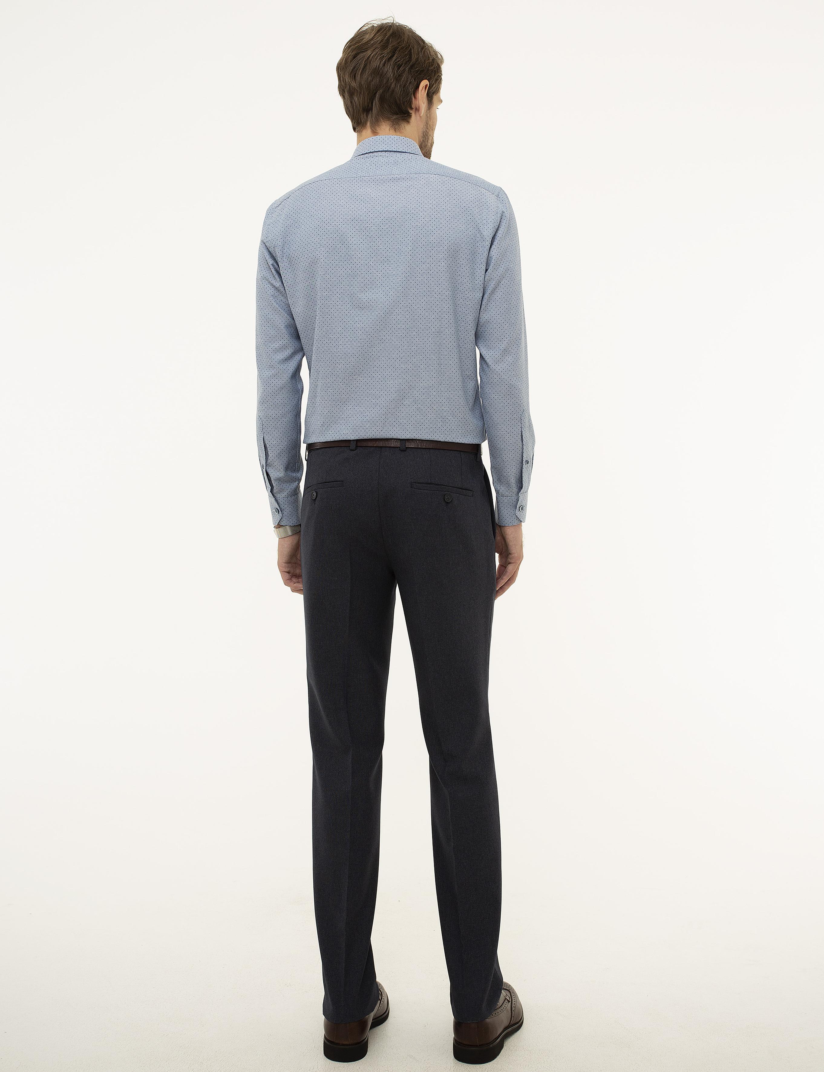 Lacivert Slim Fit Kumaş Pantolon