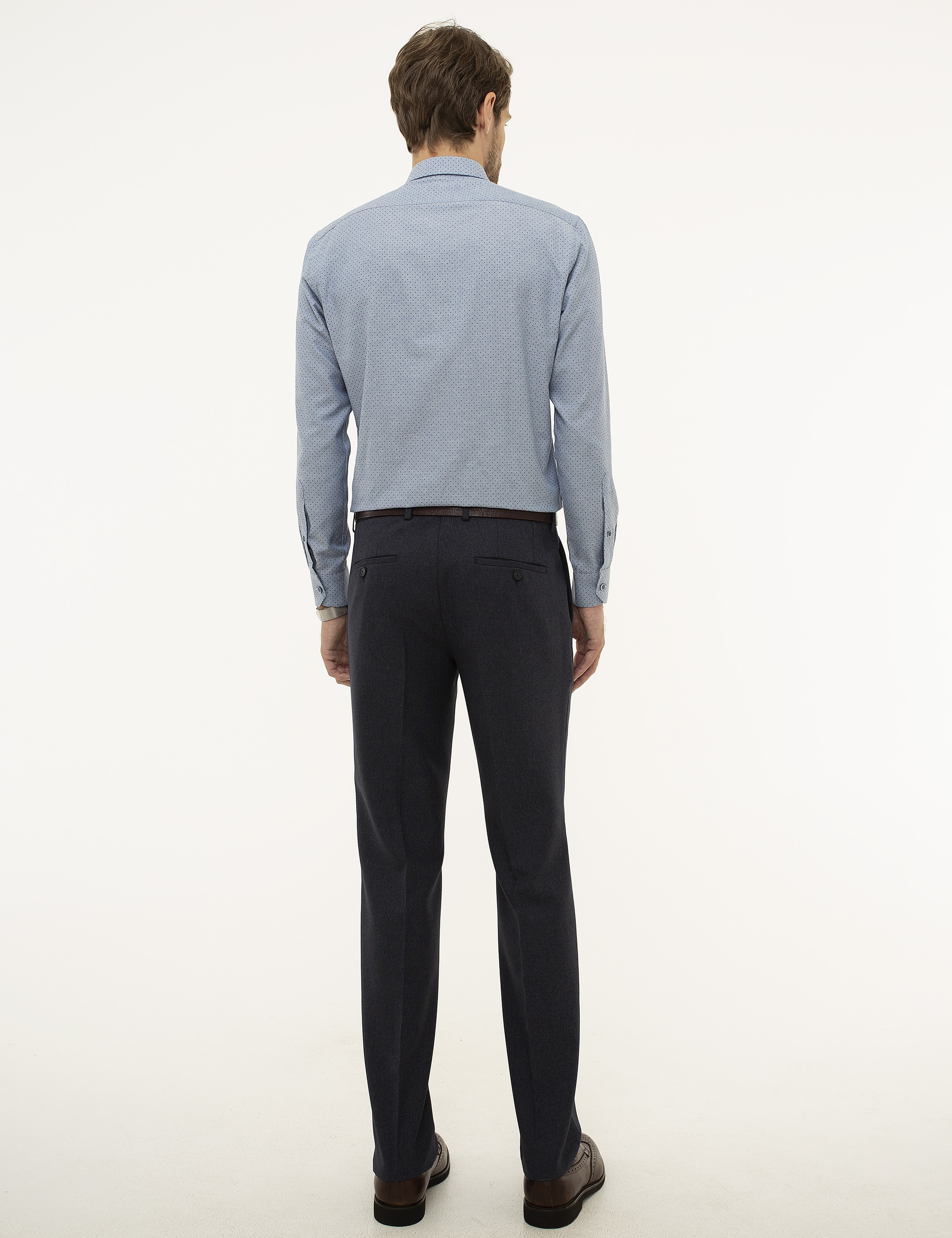 Lacivert Slim Fit Kumaş Pantolon
