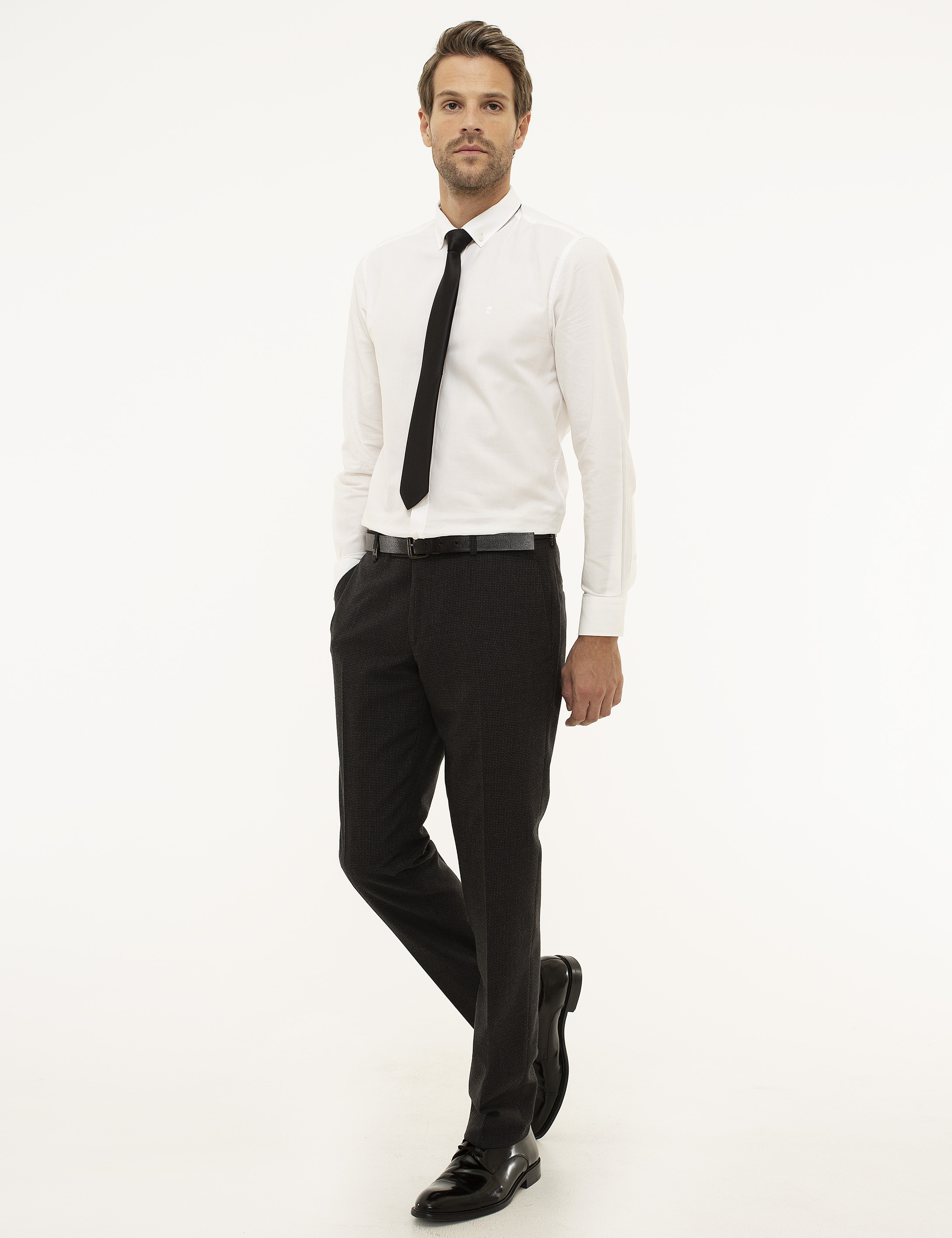 Antrasit Slim Fit Kumaş Pantolon