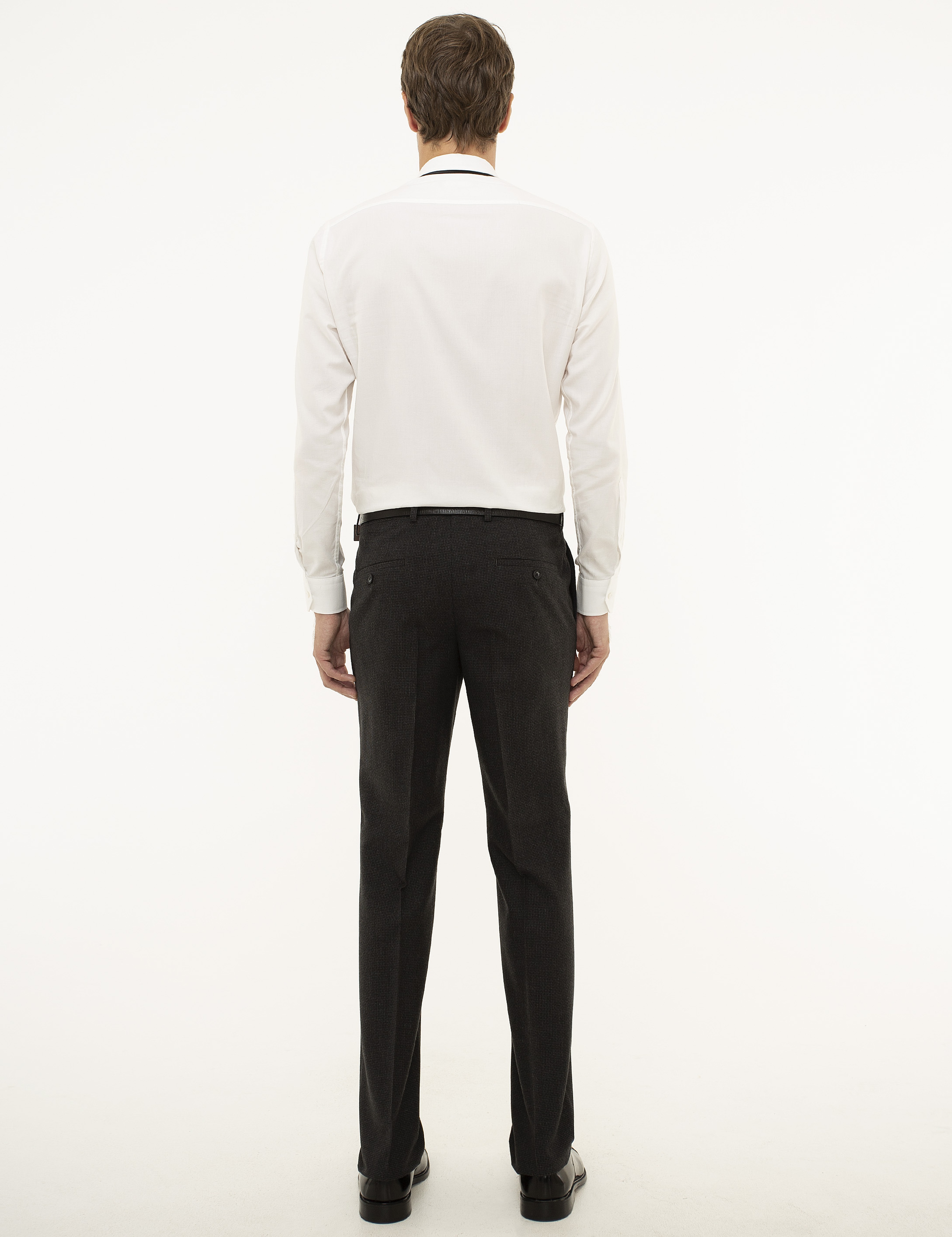 Antrasit Slim Fit Kumaş Pantolon - Image 3
