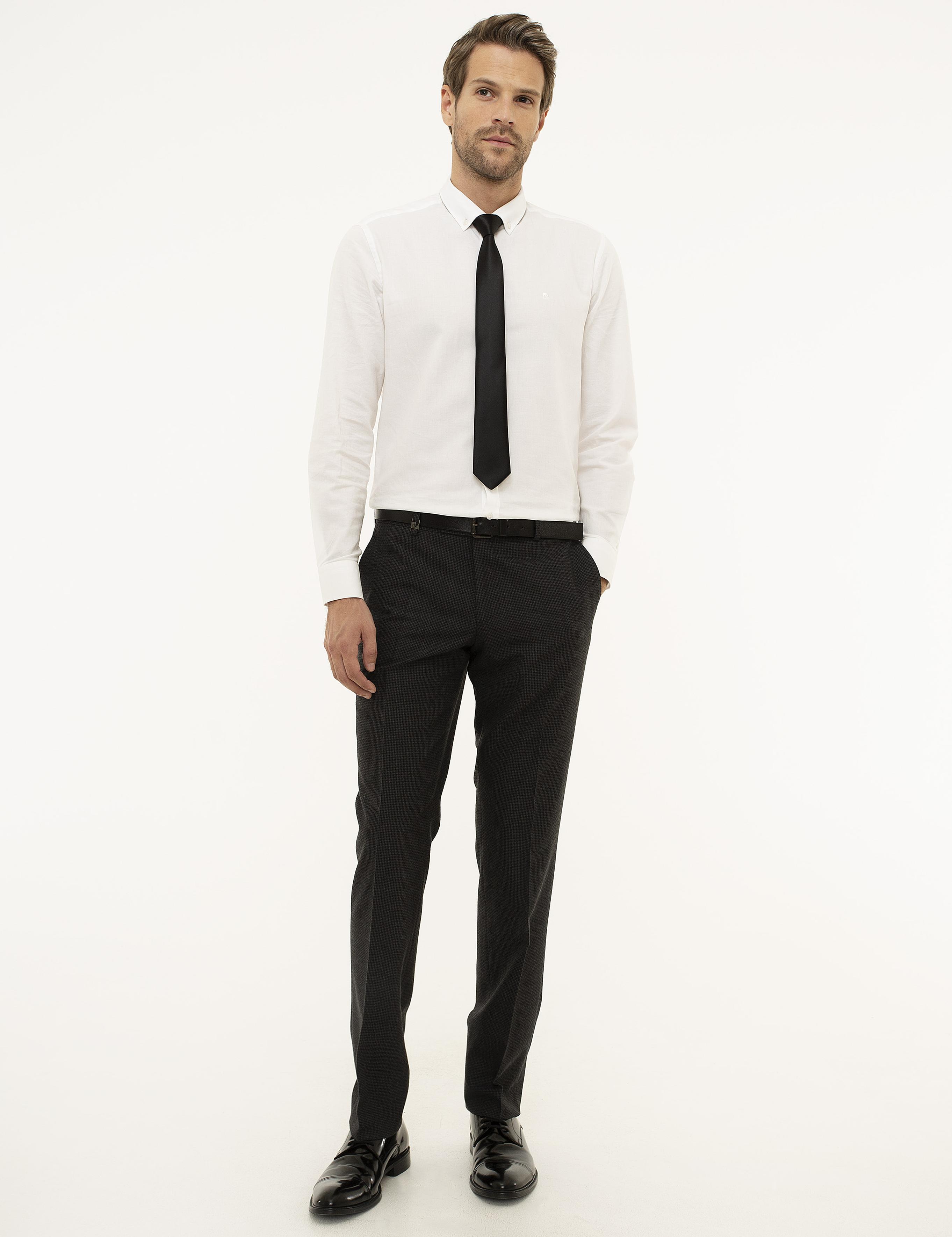 Antrasit Slim Fit Kumaş Pantolon