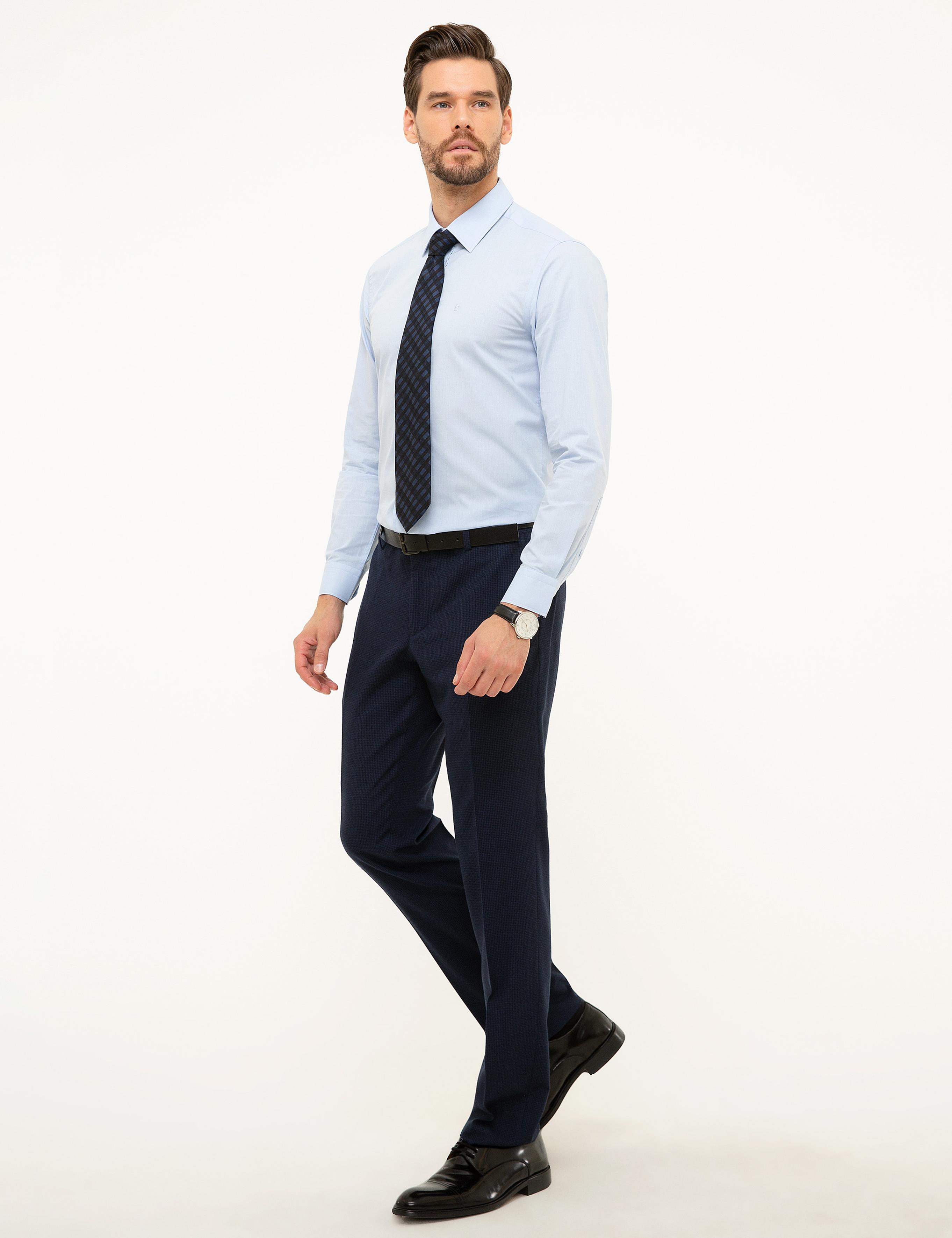 Lacivert Slim Fit Kumaş Pantolon