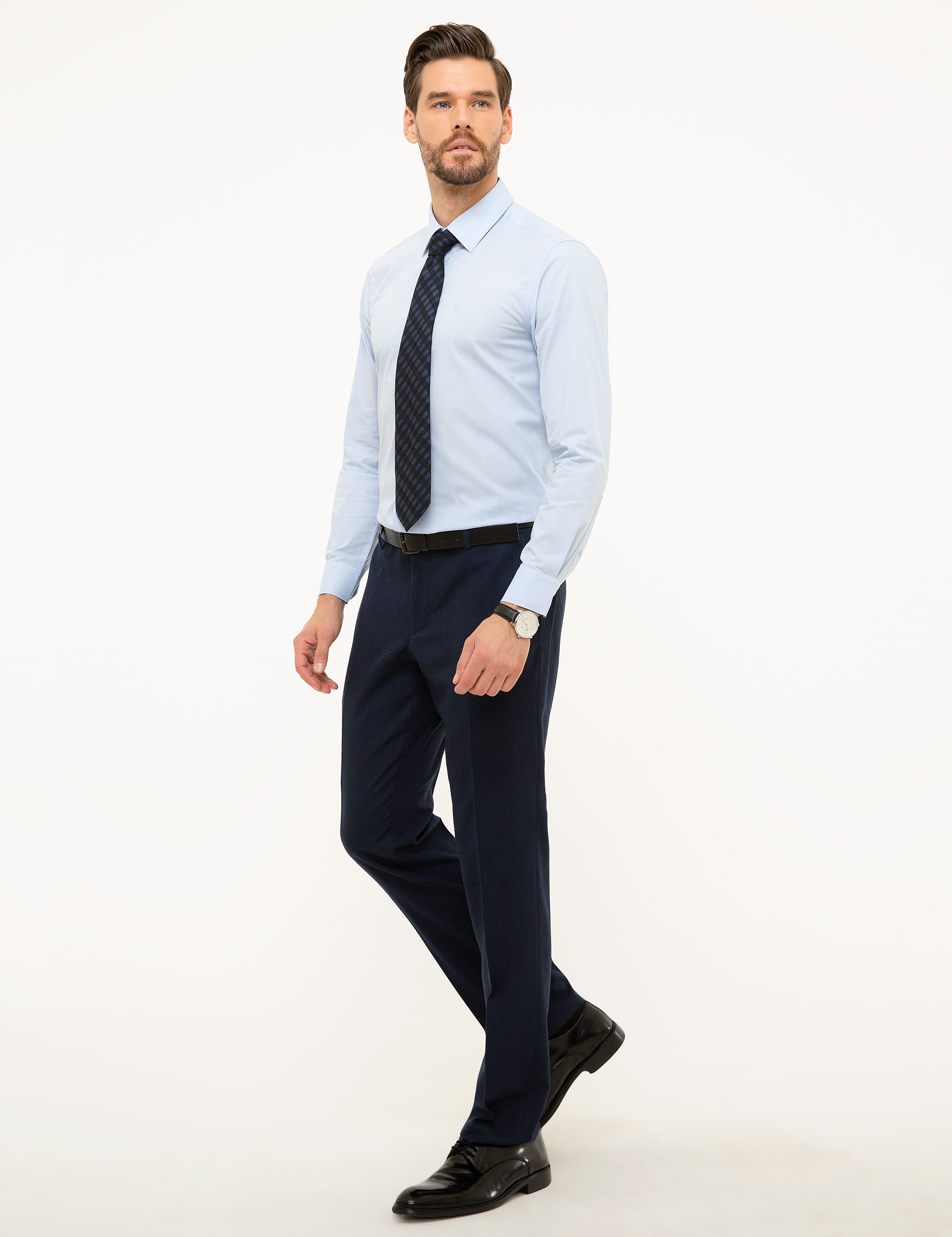 Lacivert Slim Fit Kumaş Pantolon - Image 2