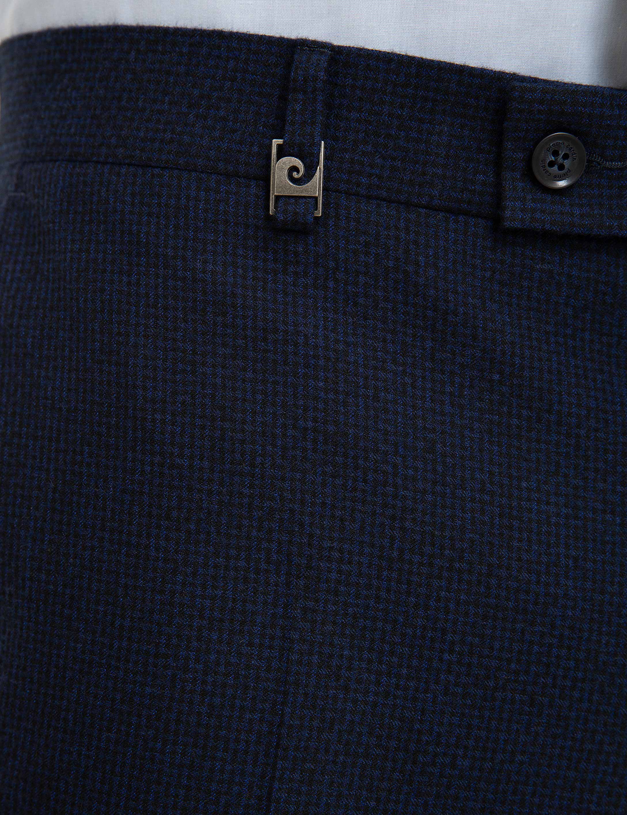 Lacivert Slim Fit Kumaş Pantolon - Image 4