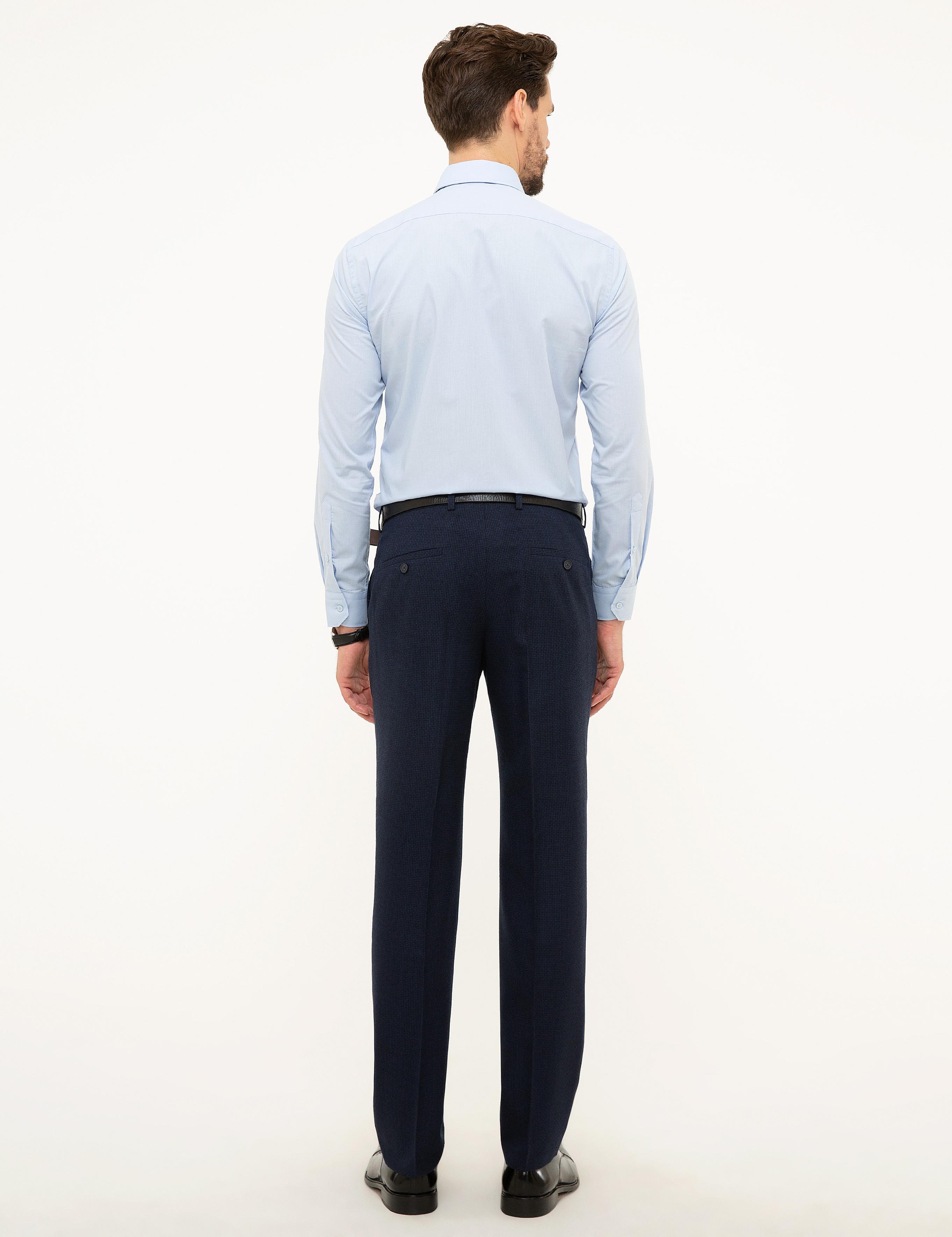 Lacivert Slim Fit Kumaş Pantolon