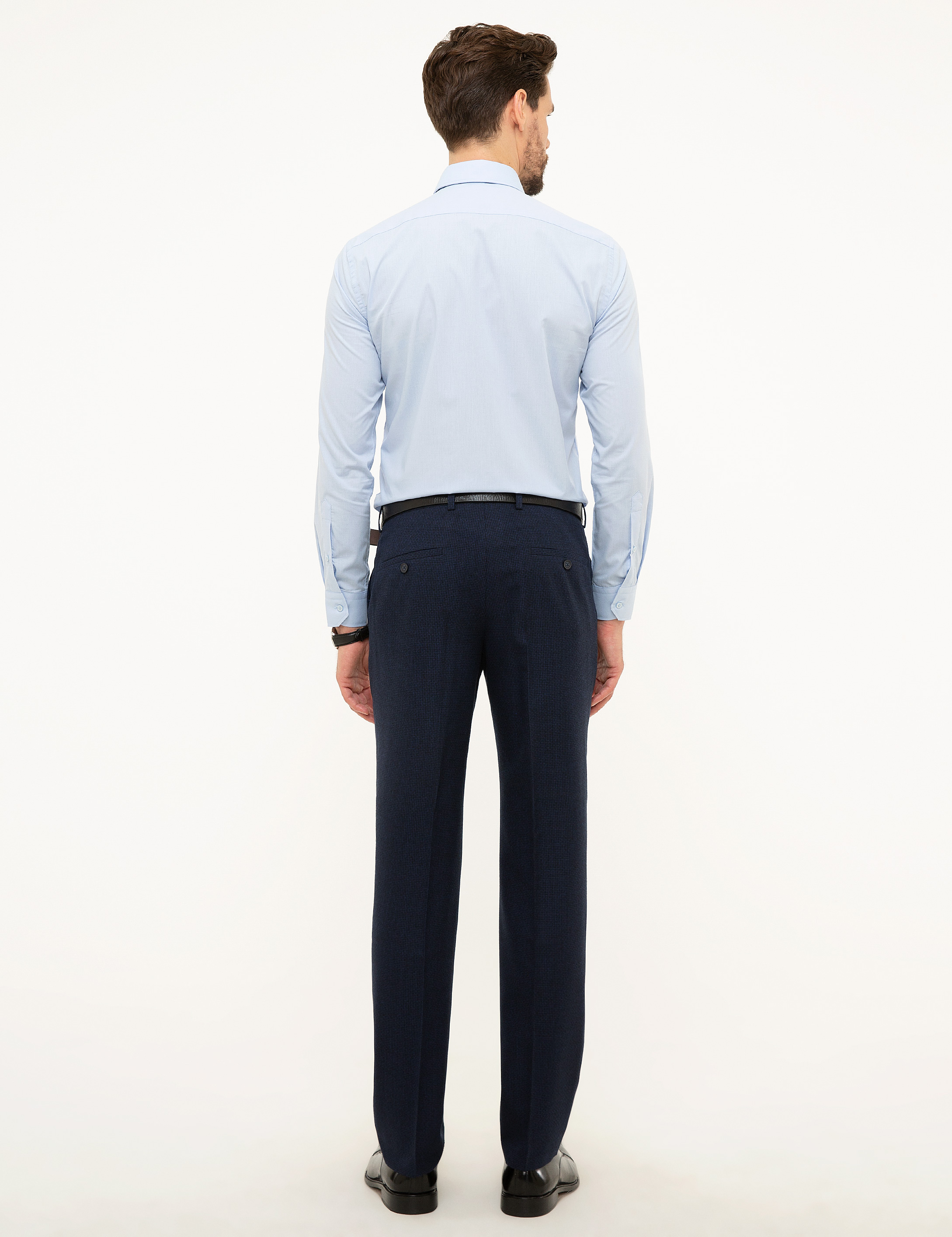 Lacivert Slim Fit Kumaş Pantolon - Image 3