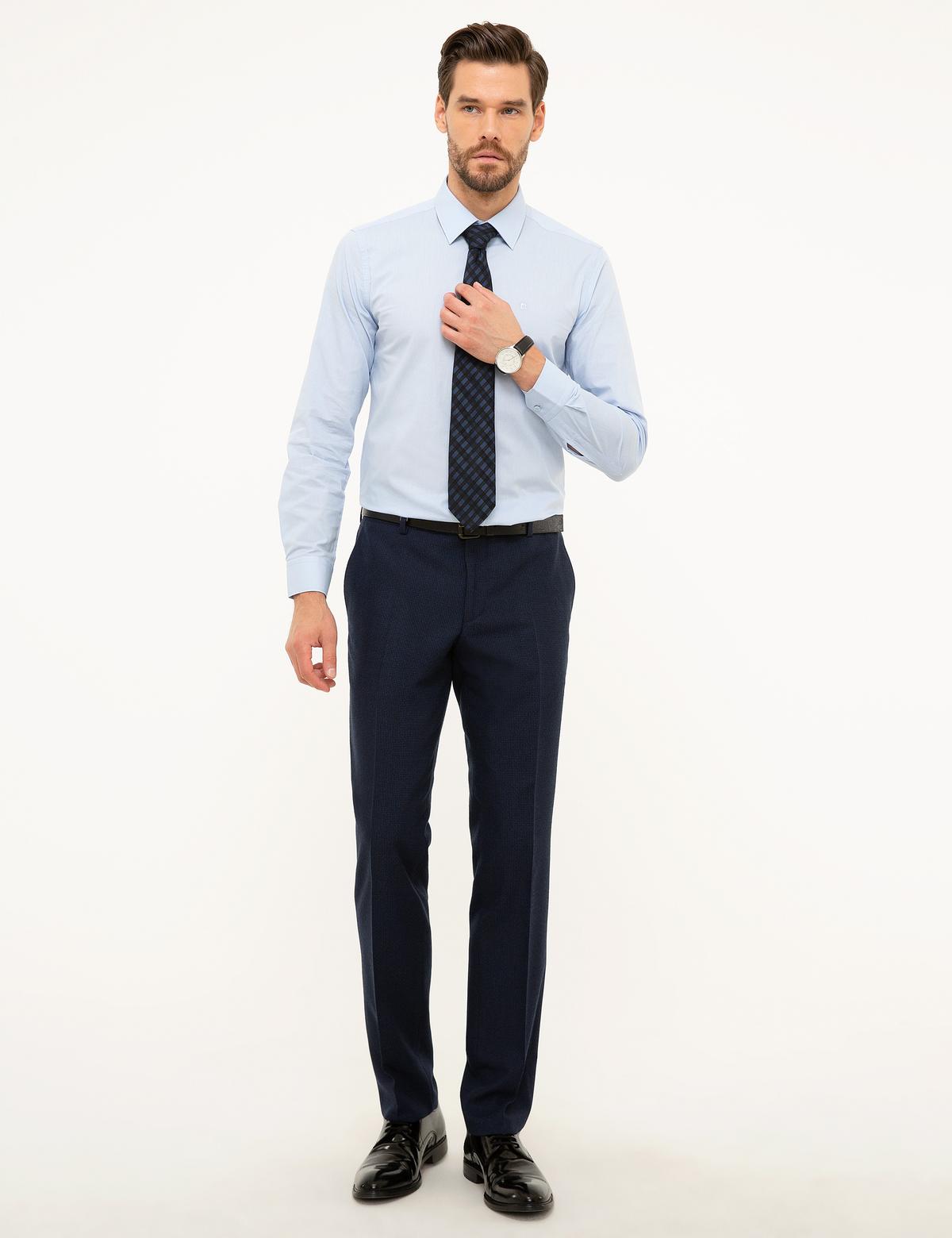 Lacivert Slim Fit Kumaş Pantolon