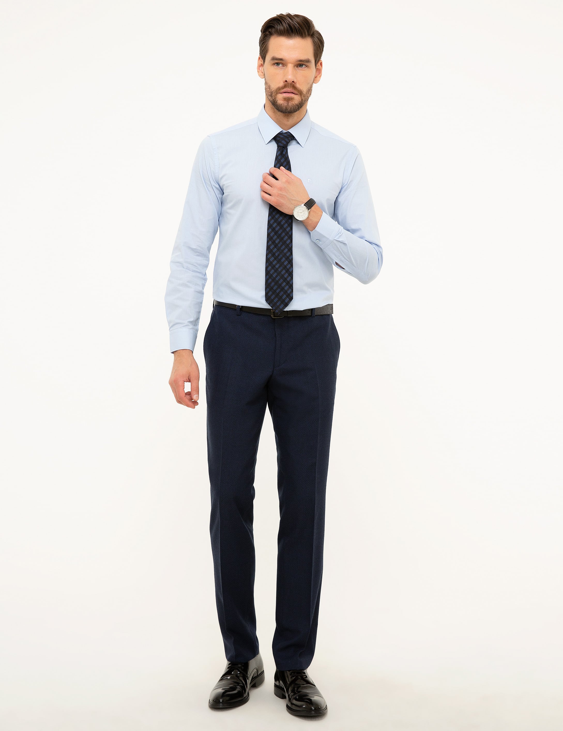 Lacivert Slim Fit Kumaş Pantolon