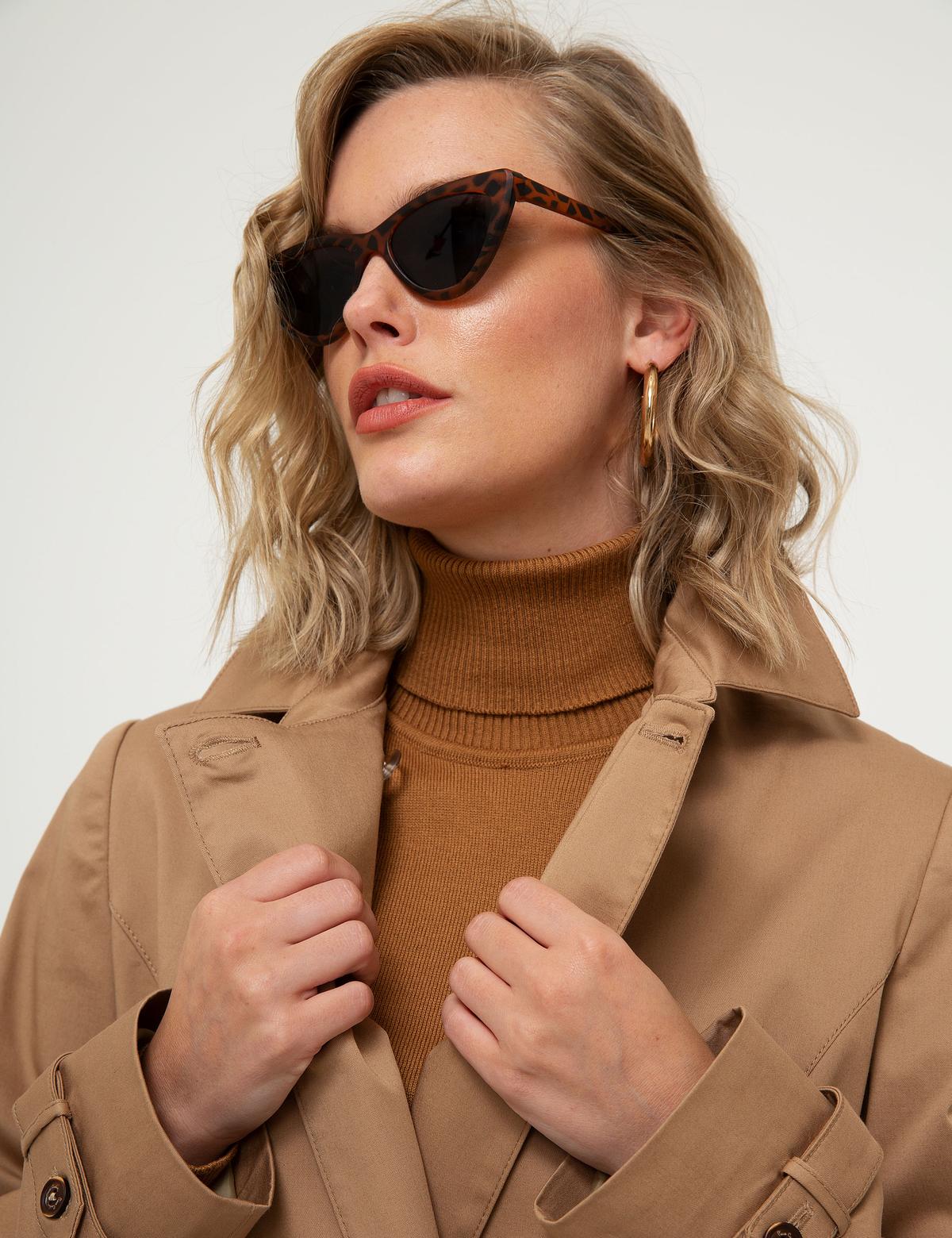 Camel Standart Fit Trençkot