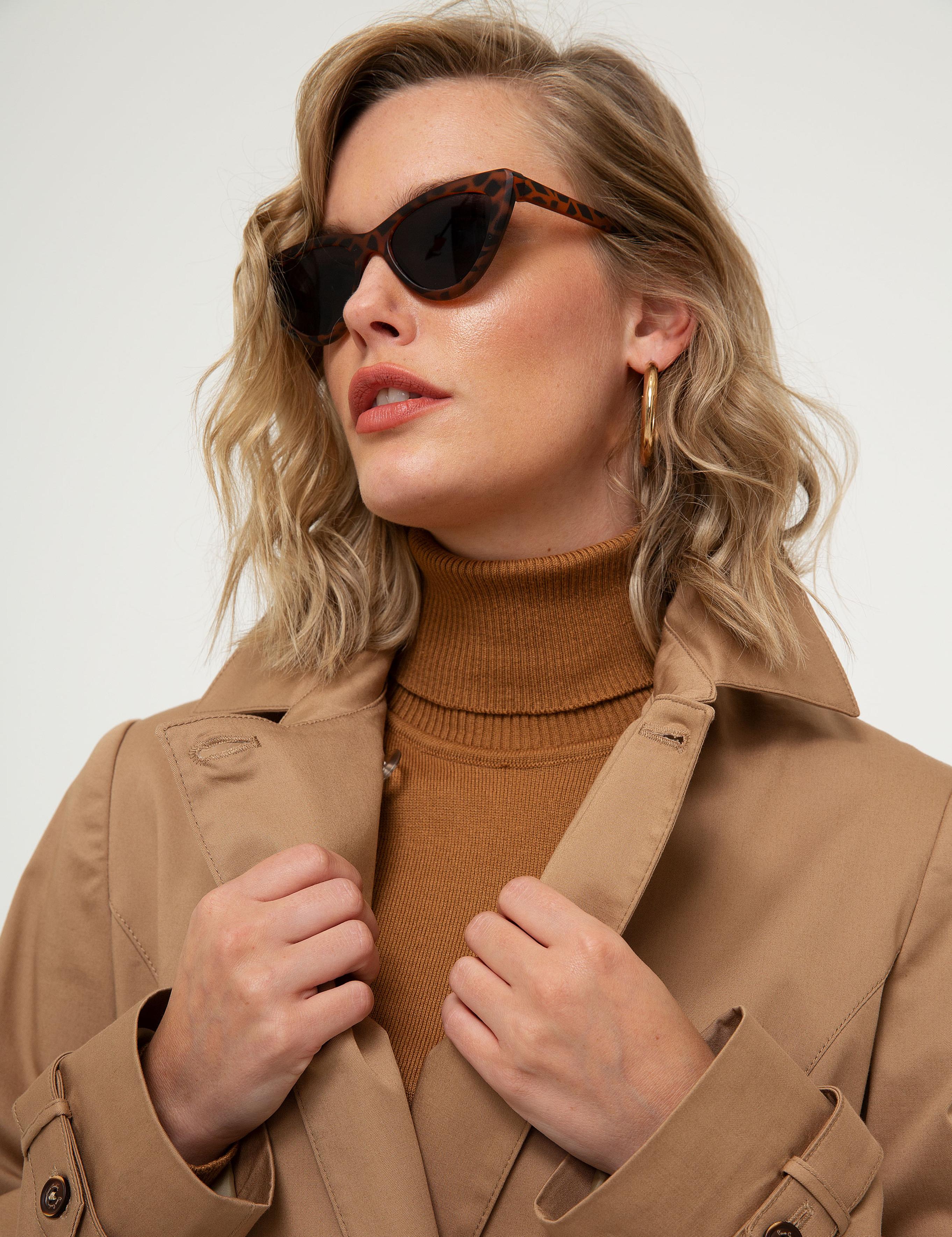 Camel Standart Fit Trençkot