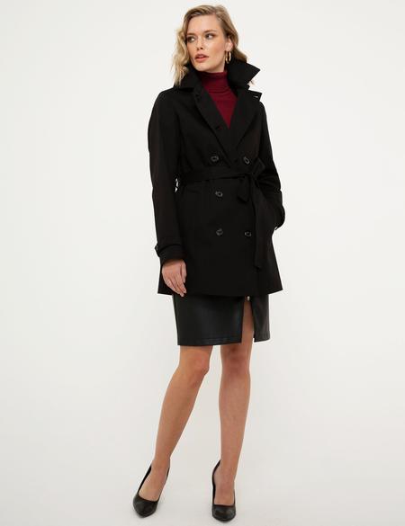 Siyah Kaşe Kaban - 50215679007