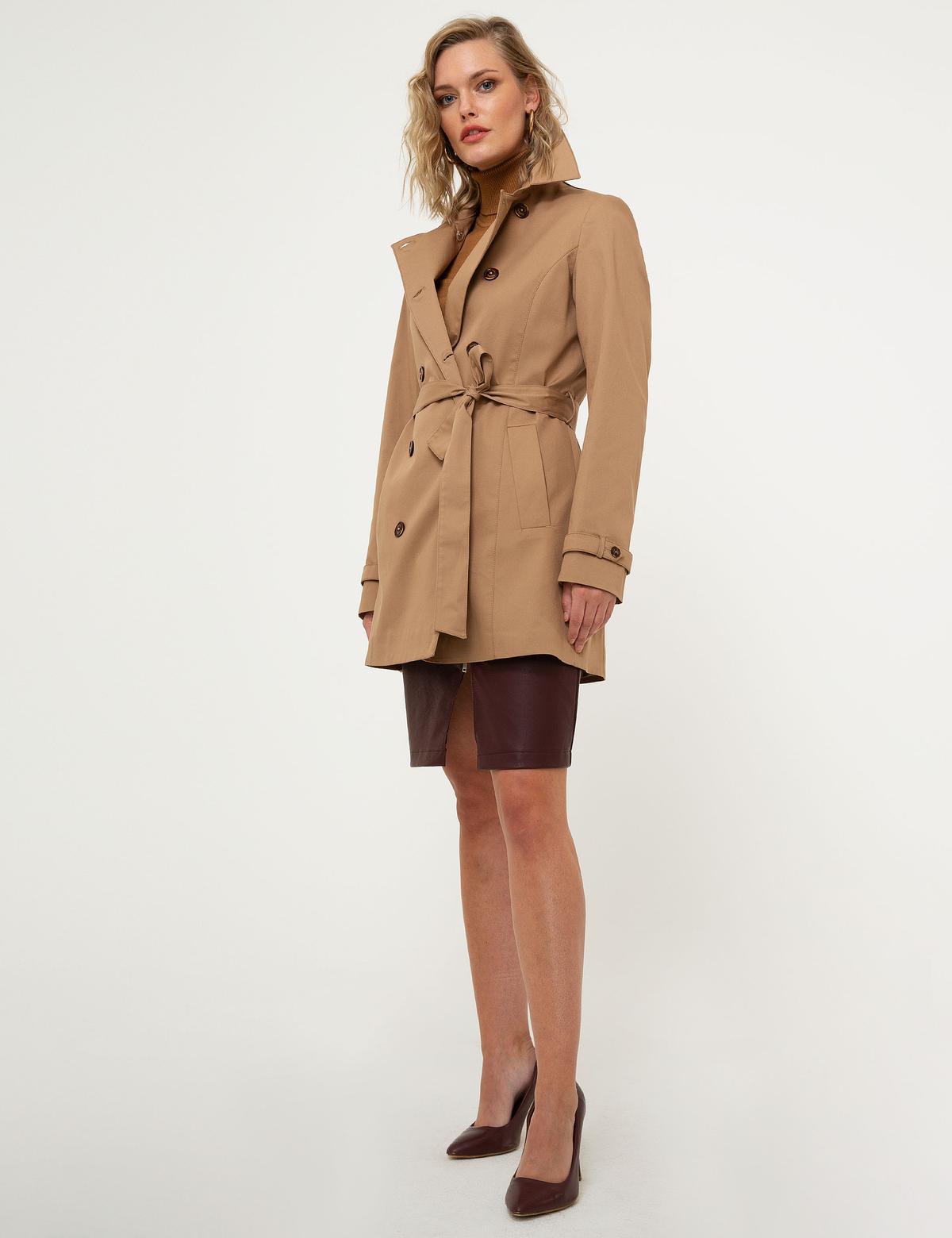 Camel Standart Fit Trençkot - 50215679016