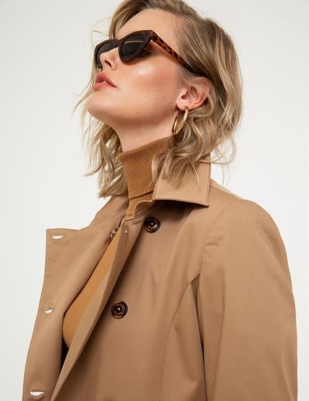 Camel Standart Fit Trençkot - 50215680011