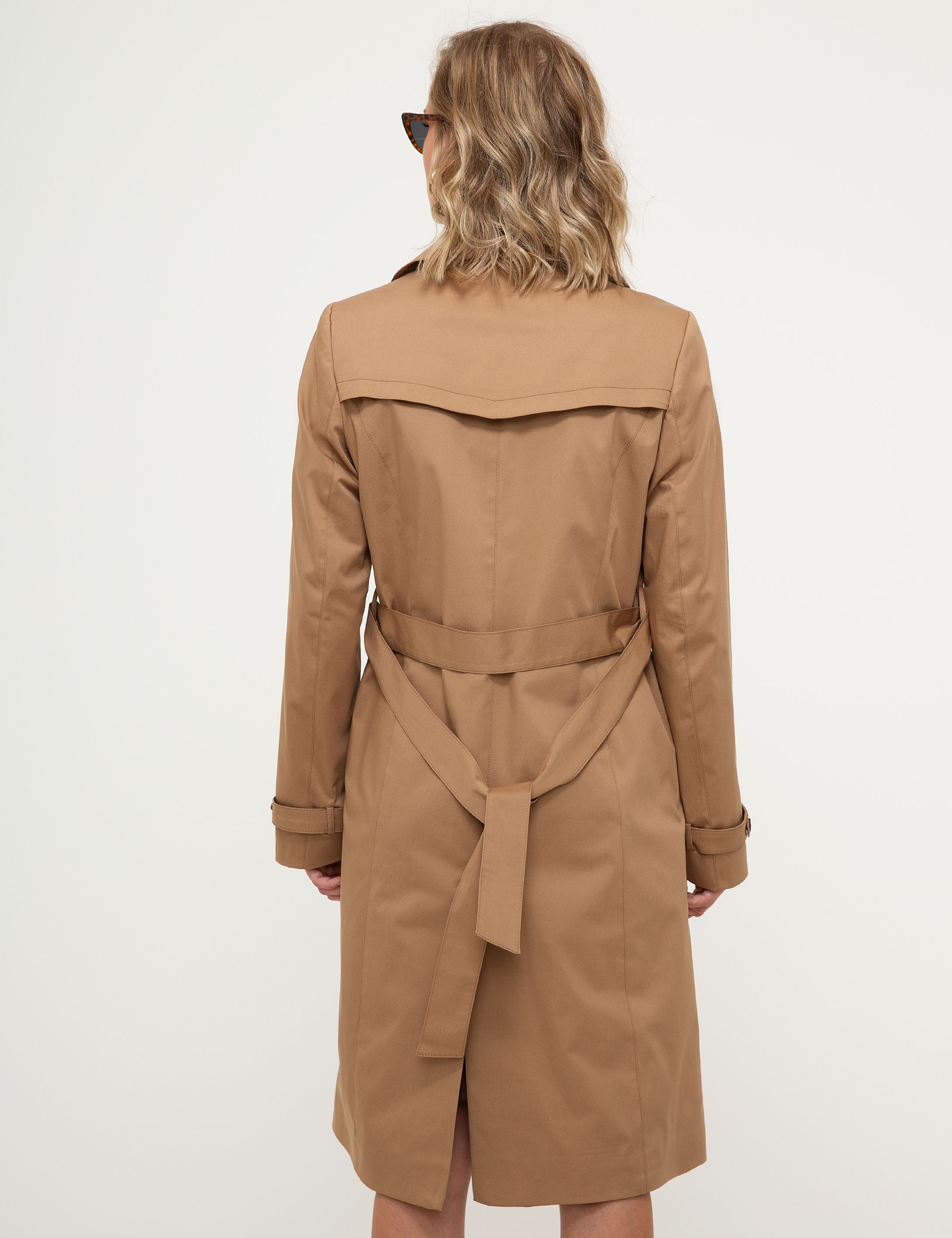 Camel Standart Fit Trençkot - Image 4