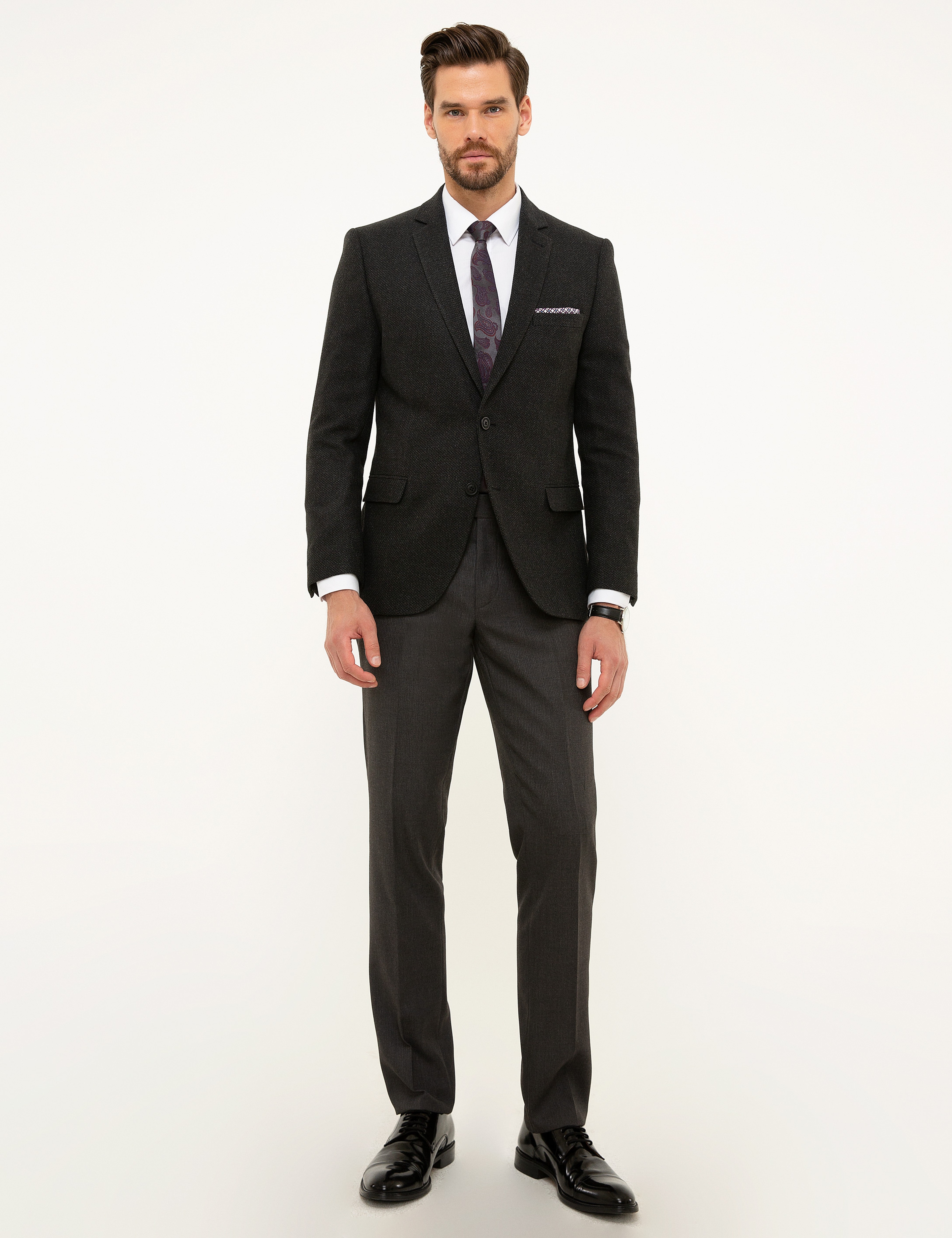 Siyah Ekstra Slim Fit Ceket