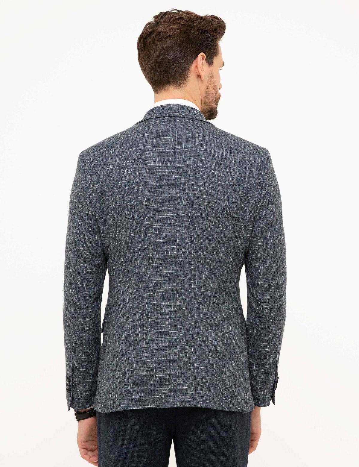 Koyu Mavi Slim Fit Ceket - 50215706008