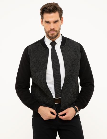 Siyah Slim Fit Sweatshirt - 50215822011