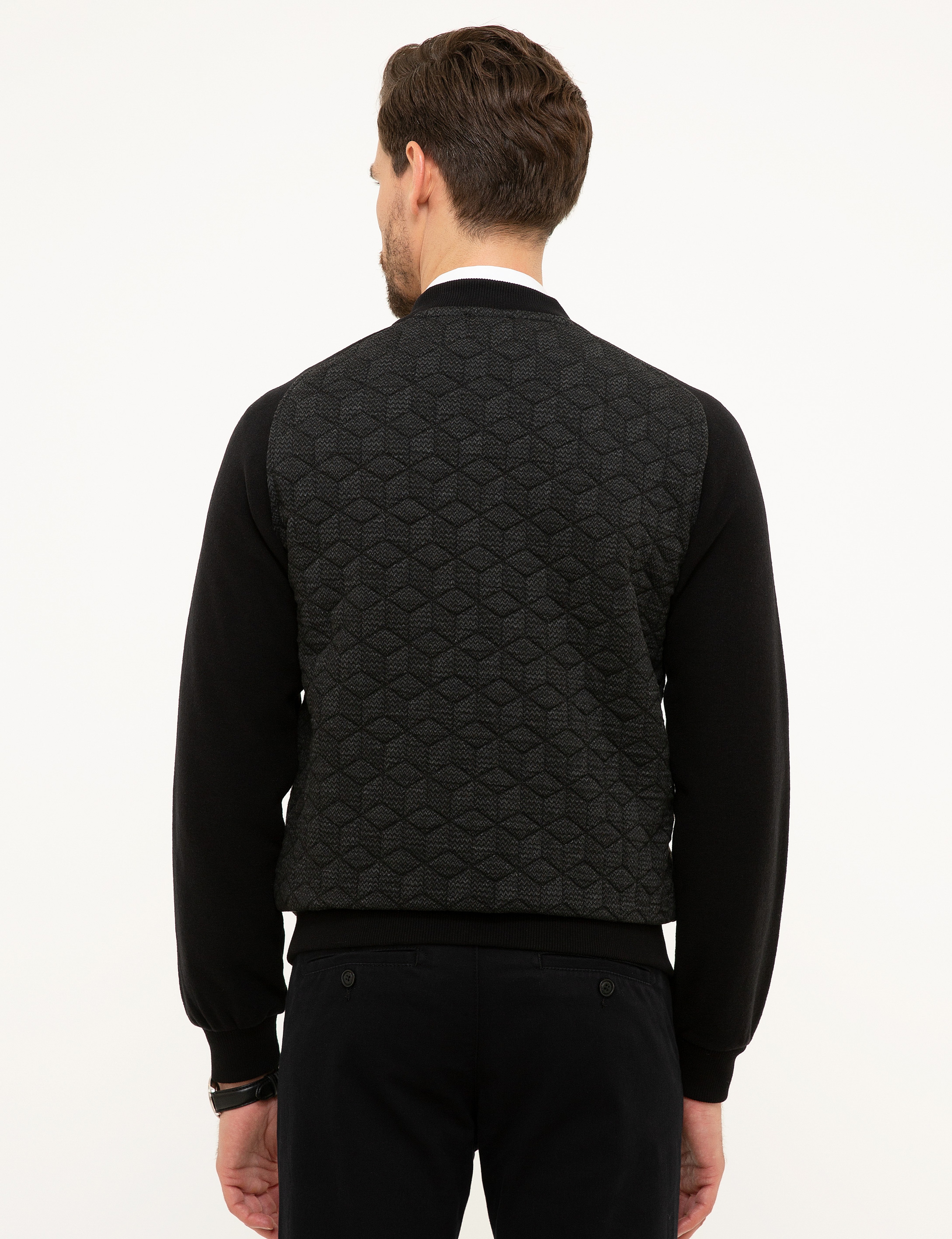 Siyah Slim Fit Sweatshirt