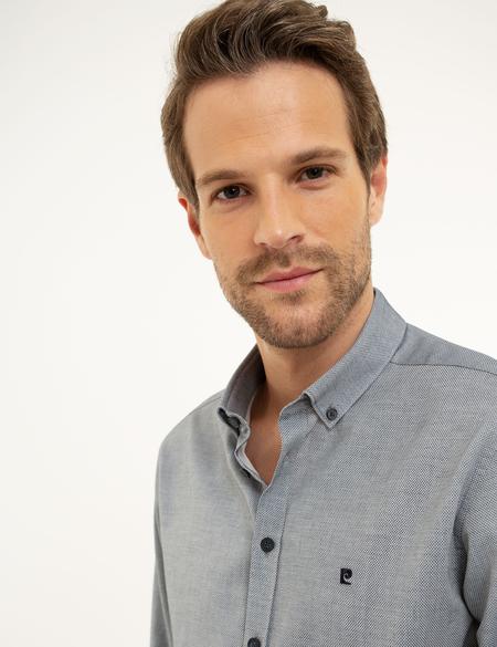 Lacivert Slim Fit Gömlek - 50216162011