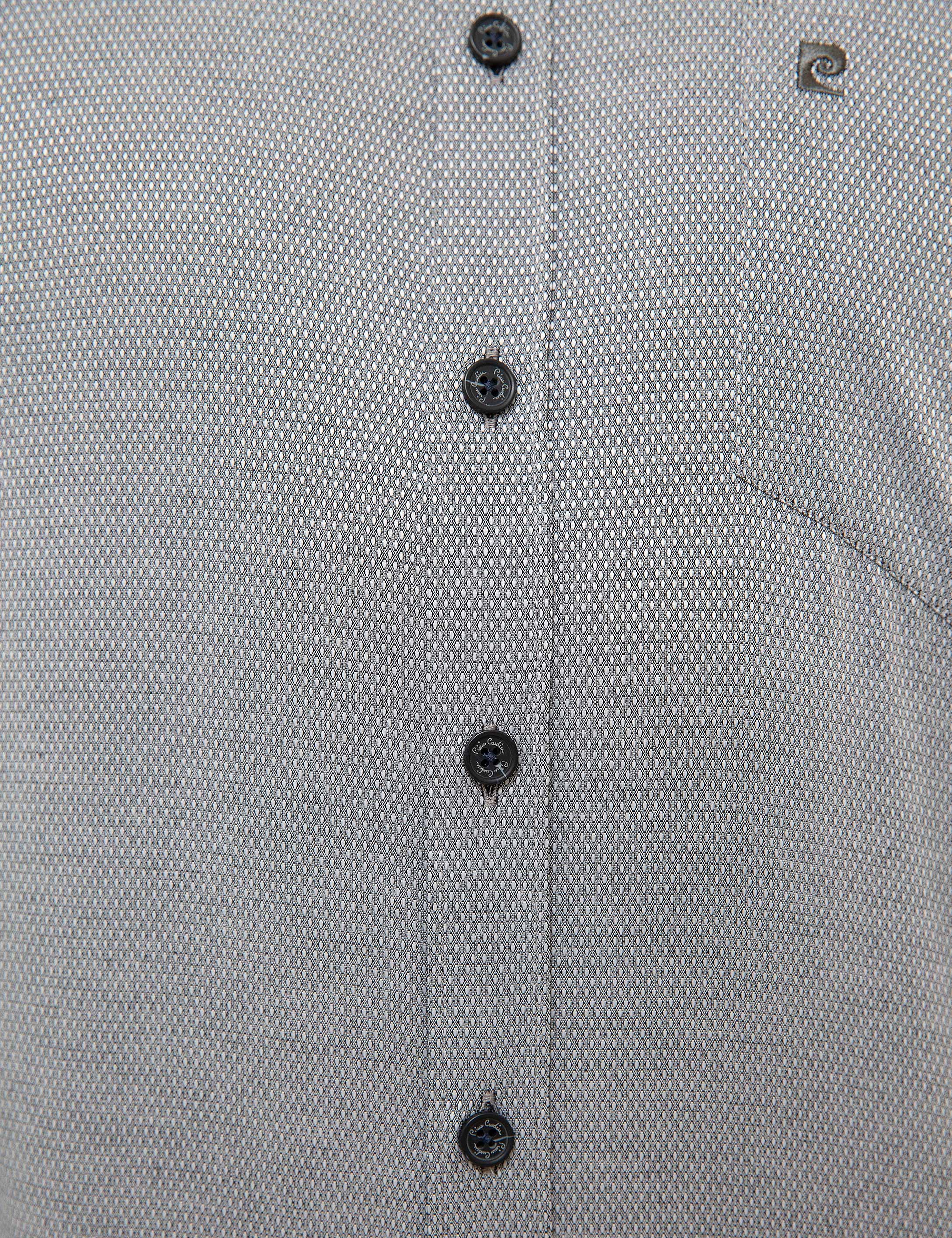 Gri Regular Fit Gömlek - Image 6
