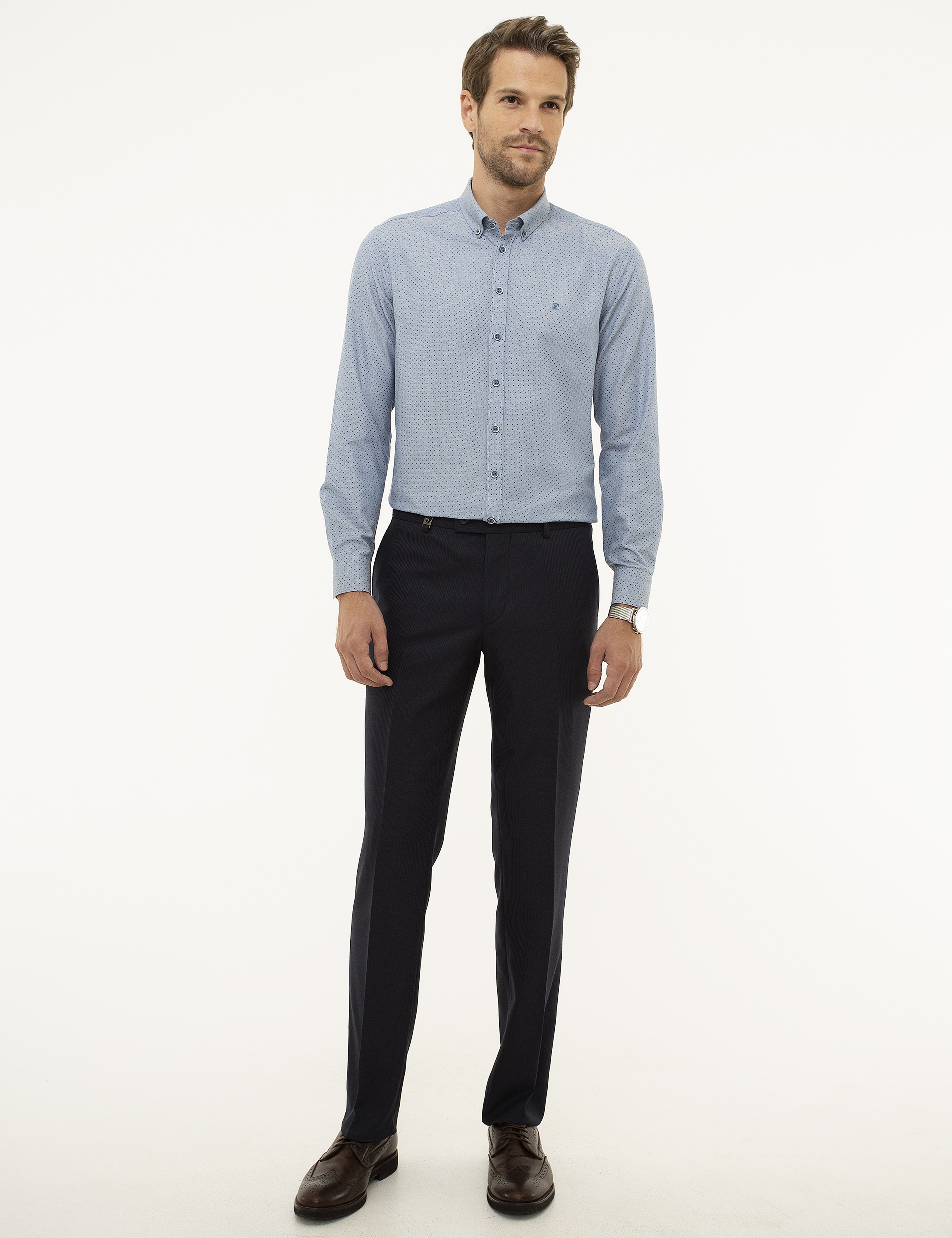 Mavi Slim Fit Gömlek
