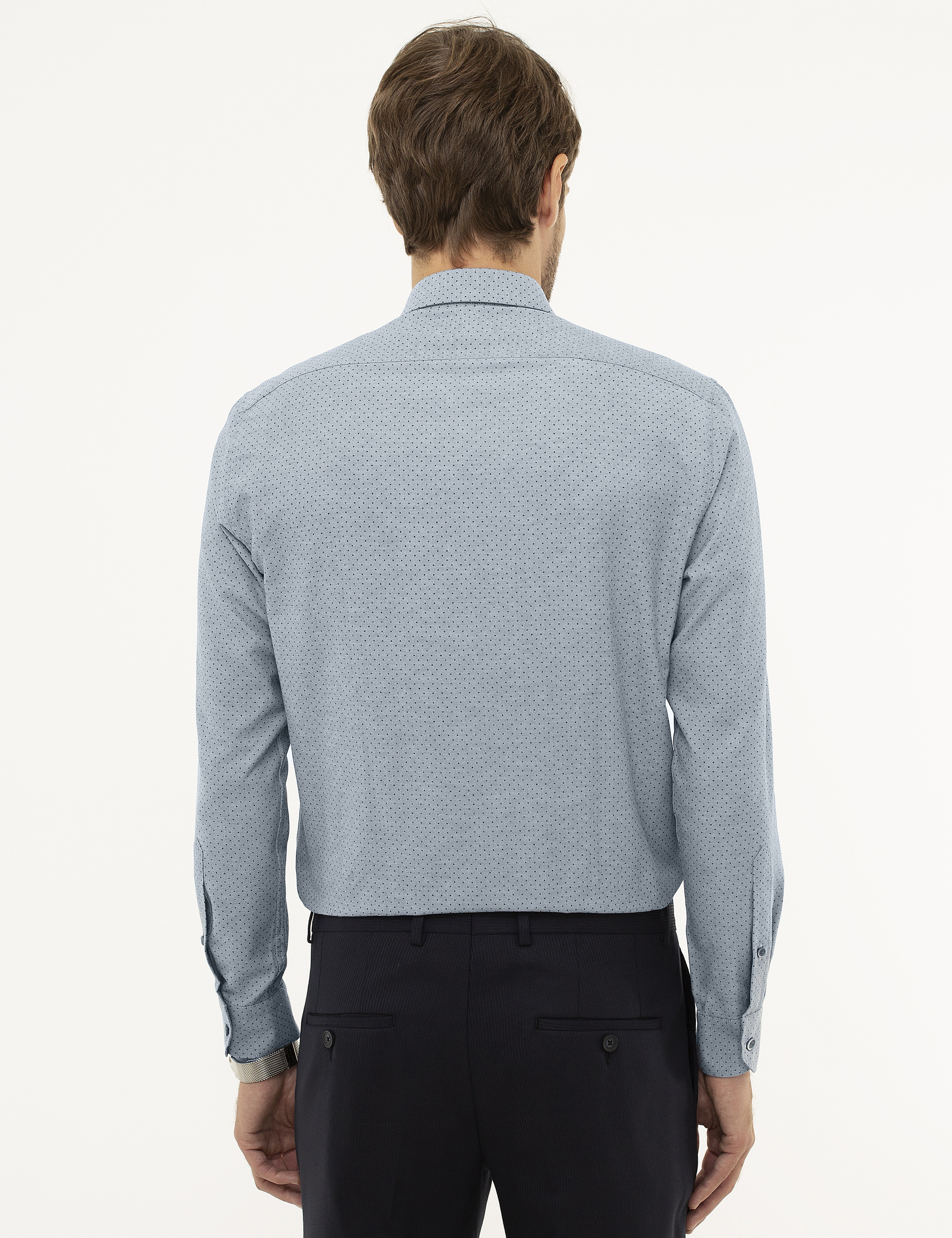 Mavi Slim Fit Gömlek